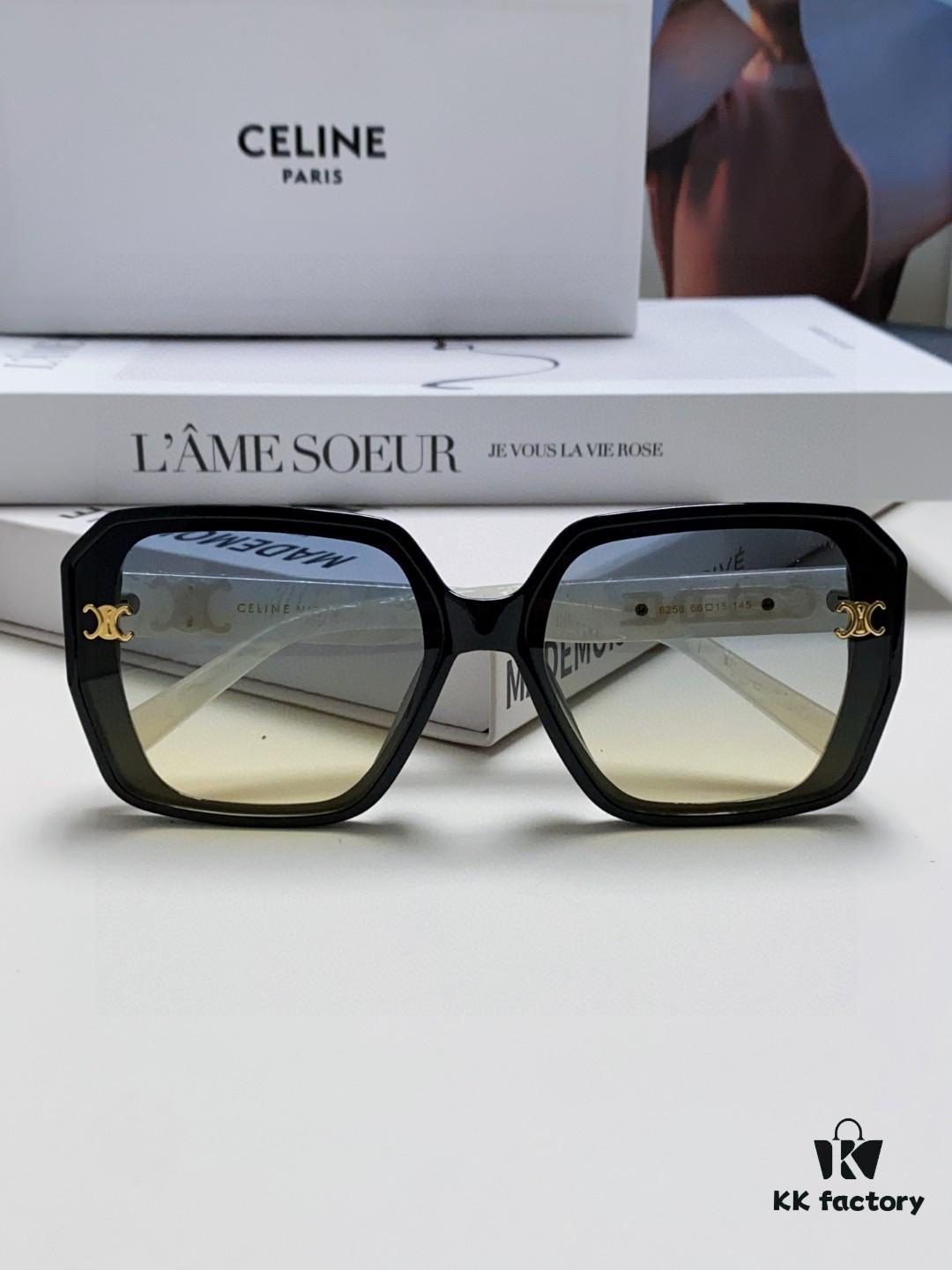 6931fa9f3a89a121ed54b816 CELINE Red Book Popular Metal-Decorated Logo Simple Frame Sunglasses