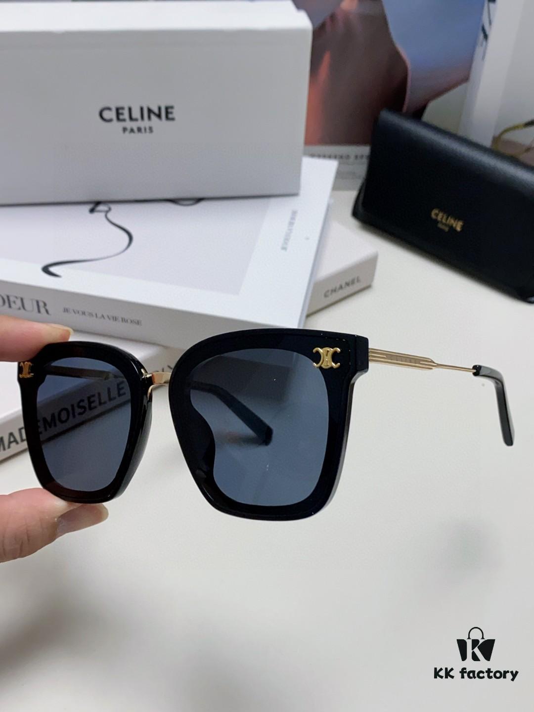 6931faa03a89a121ed54b82a Celine Women's UV Protection Sunglasses, Anti-Glare Fashion Shades for Driving and Streetwear, Slimming Instagram Trendy Eyewear, Popular on Xiaohongshu