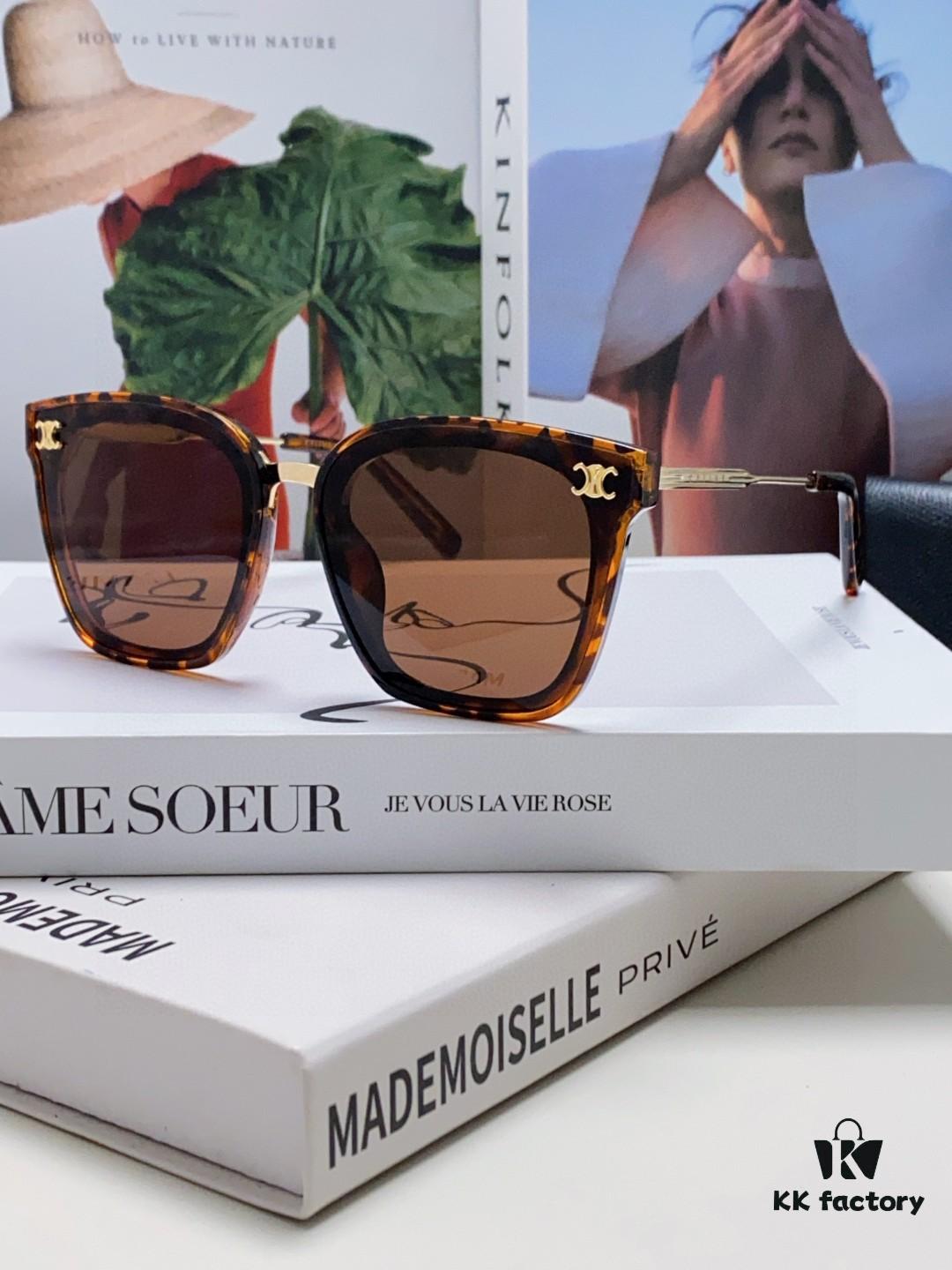 6931faa13a89a121ed54b830 Celine Women's UV-Protective Sunglasses, Anti-Glare Fashion Eyewear for Driving and Streetwear, Slimming Design, Instagram and Xiaohongshu Trendy Style