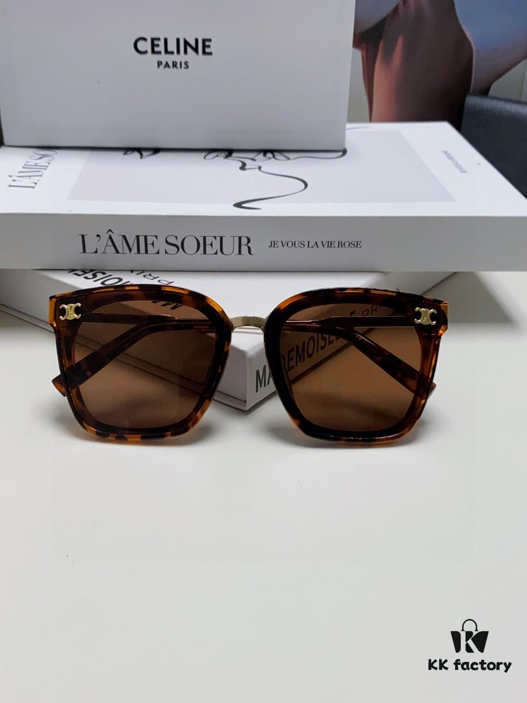 6931faa13a89a121ed54b836 Celine Women's UV-Protective Sunglasses, Anti-Glare Fashion Eyewear for Driving and Streetwear, Slimming Design, Instagram and Xiaohongshu Trendy Style