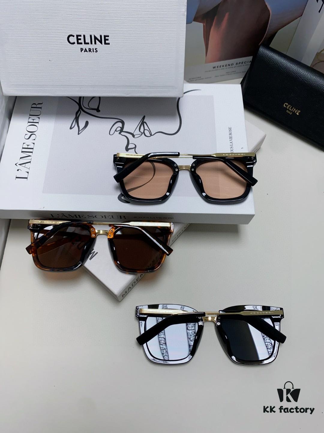 6931faa13a89a121ed54b838 Celine Women's UV-Protective Sunglasses, Anti-Glare Fashion Eyewear for Driving and Streetwear, Slimming Design, Instagram and Xiaohongshu Trendy Style