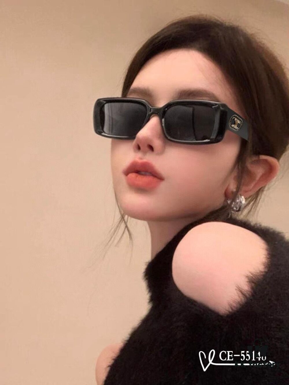 6931faa33a89a121ed54b84e CELINE France TR90 Lightweight Sunglasses with Polarized Lenses by POLAROID, Model 55148