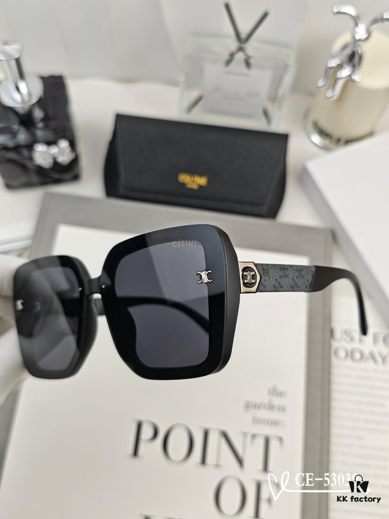 6931faae3a89a121ed54b890 CELINE France TR90 Lightweight Sunglasses with Polarized Lenses, Model 53039