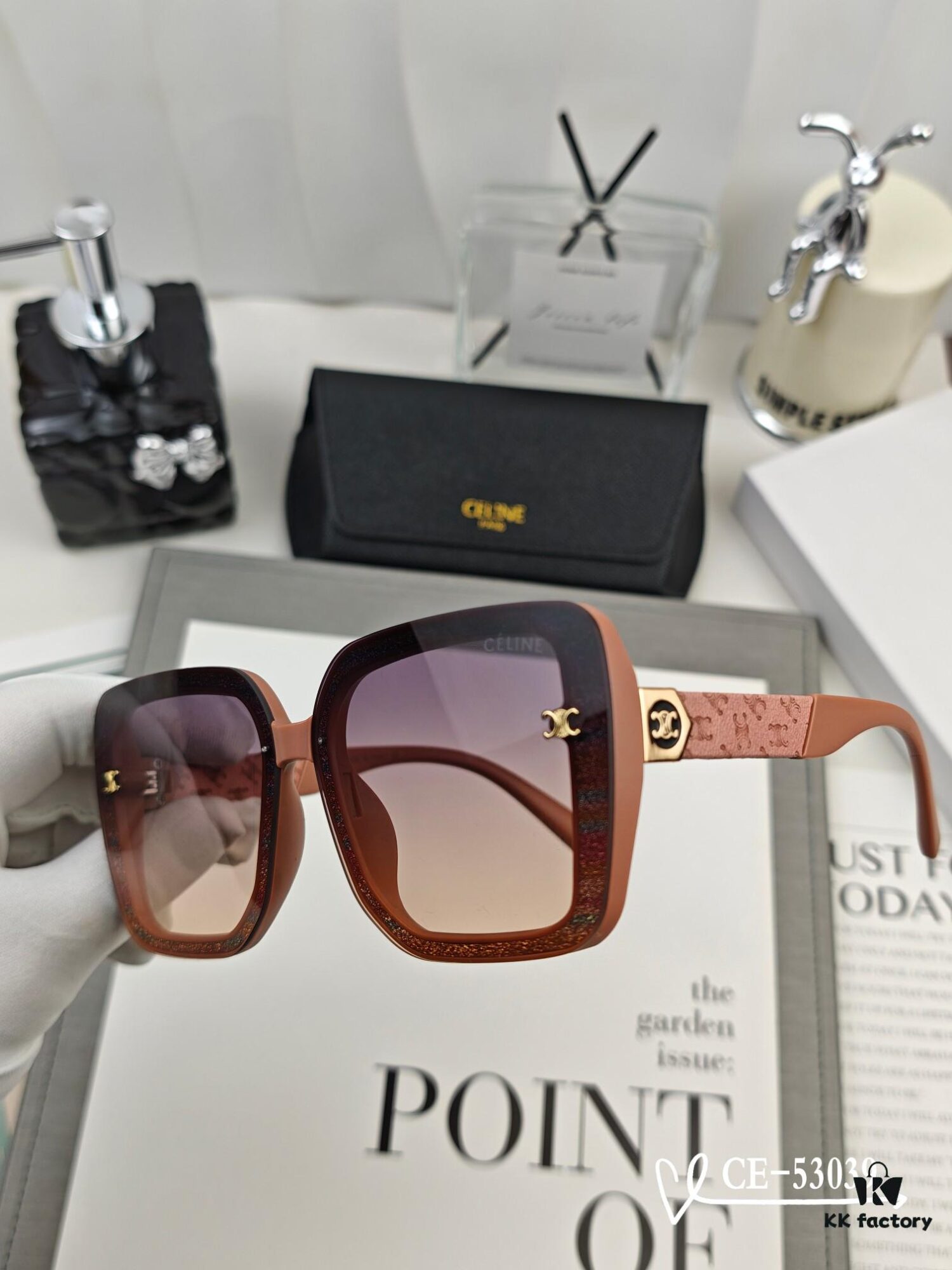 6931faaf3a89a121ed54b891 CELINE France TR90 Lightweight Sunglasses with Polarized Lenses, Model 53039