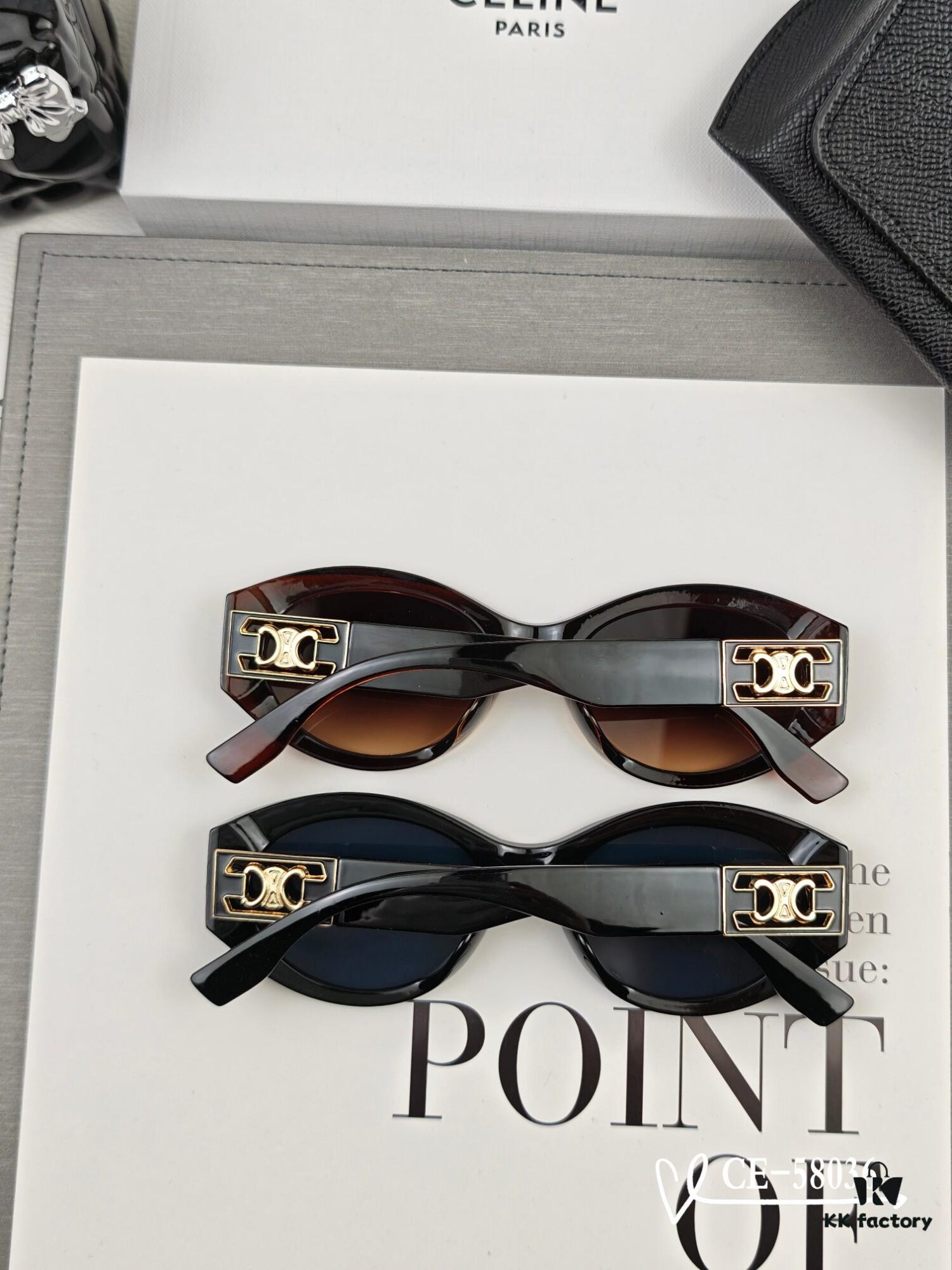6931faaf3a89a121ed54b898 CELINE France TR90 Lightweight Sunglasses with Polarized Lenses, Model 58036