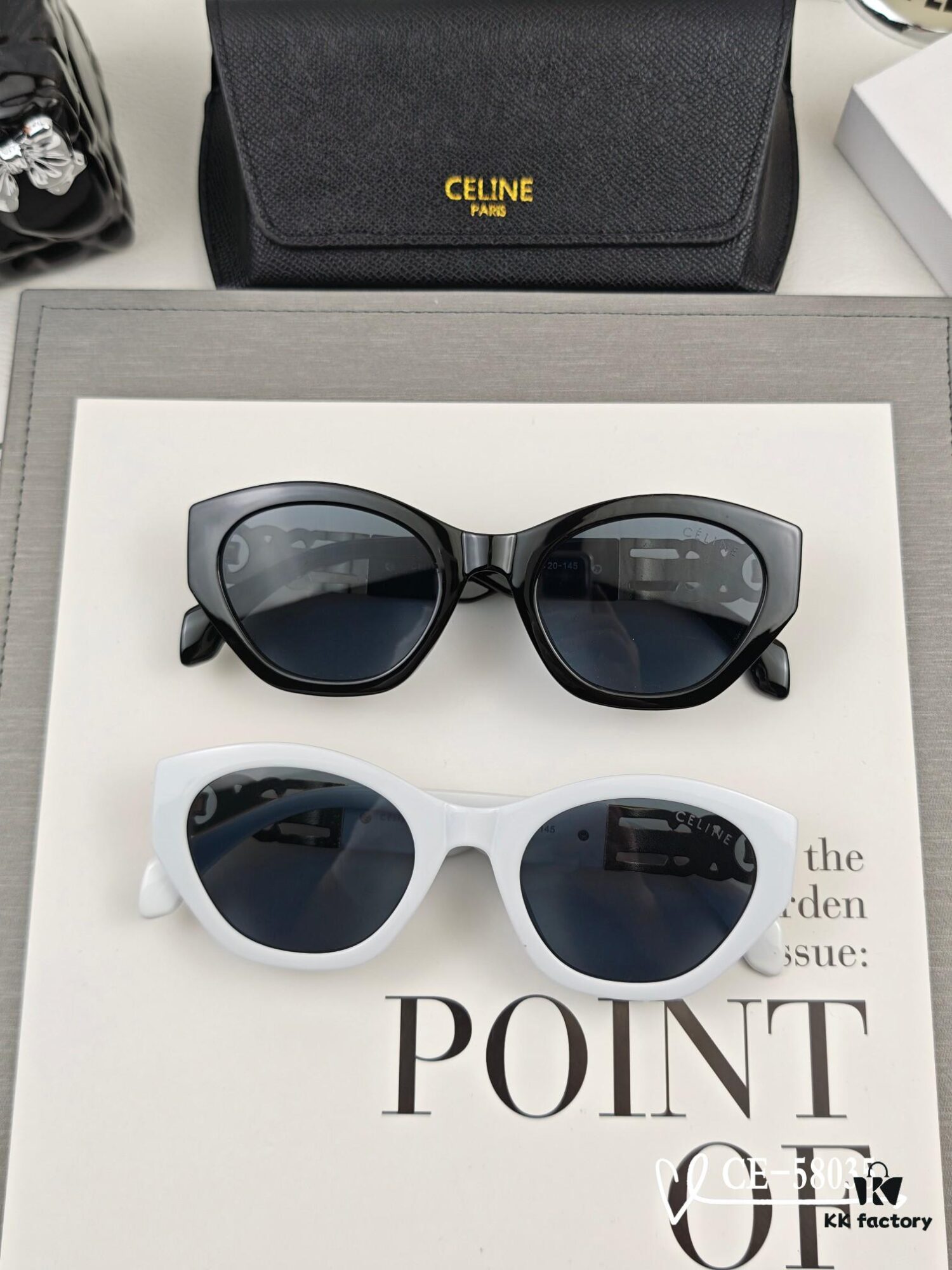 6931fab03a89a121ed54b8a9 CELINE France TR90 Lightweight Sunglasses with Polarized Lenses, Model 58035