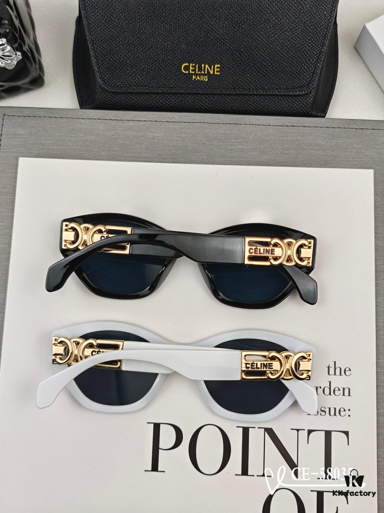 6931fab03a89a121ed54b8aa CELINE France TR90 Lightweight Sunglasses with Polarized Lenses, Model 58035