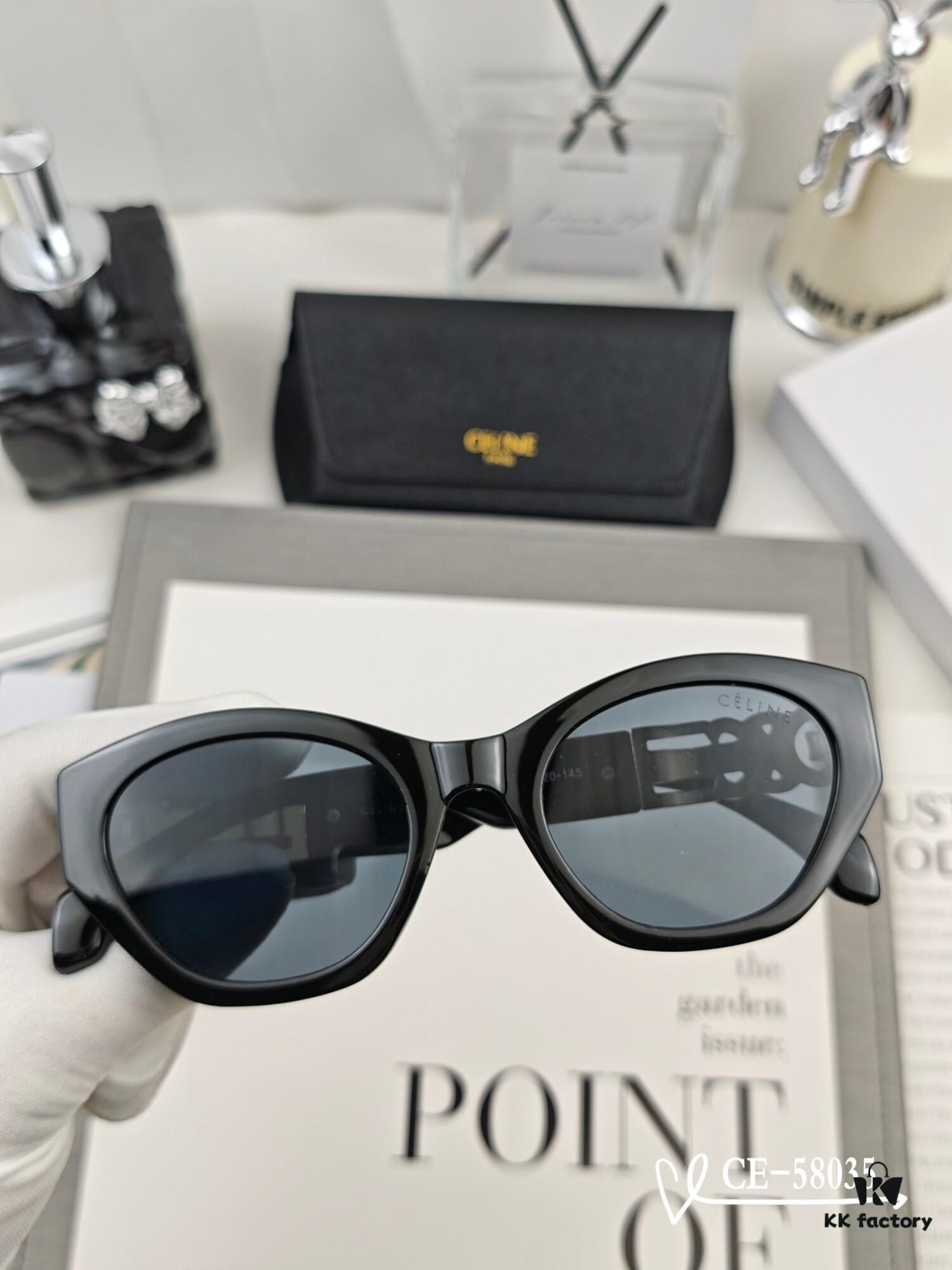 6931fab13a89a121ed54b8ad CELINE France TR90 Lightweight Sunglasses with Polarized Lenses, Model 58035