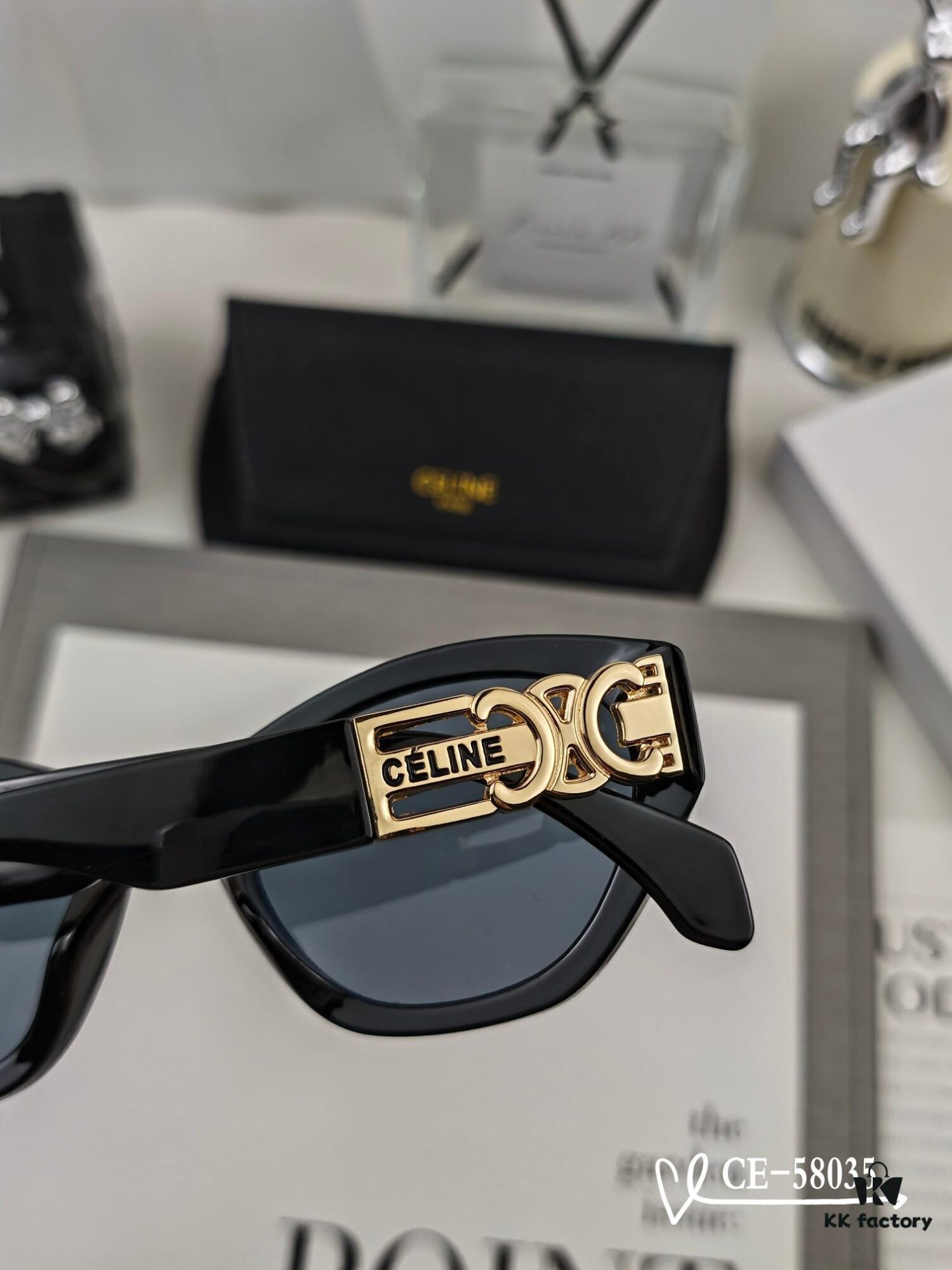 6931fab13a89a121ed54b8af CELINE France TR90 Lightweight Sunglasses with Polarized Lenses, Model 58035