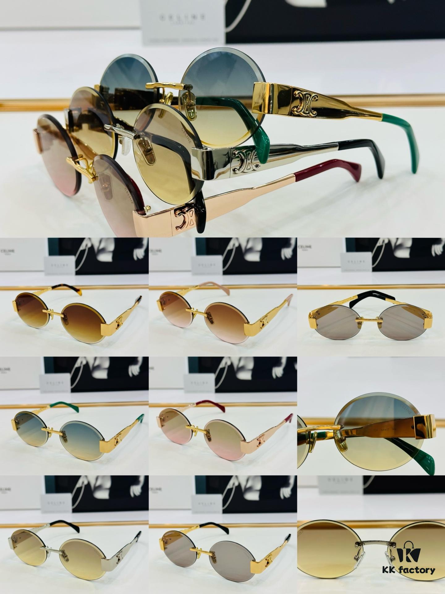 CELINE CL42121U Size 56□17-142, Popular Unisex Sunglasses with Excellent Shine and Premium Texture, XL Craftsmanship
