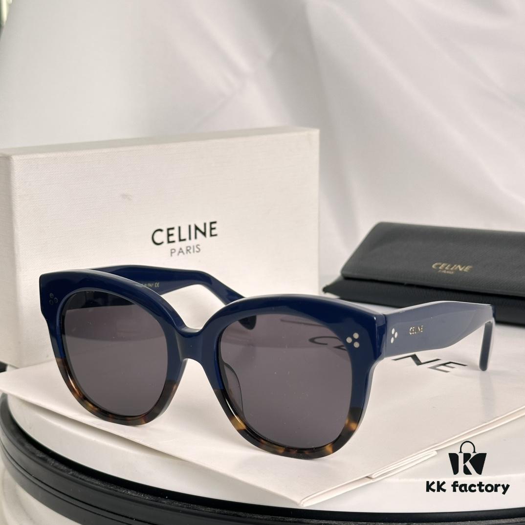 6931fabc3a89a121ed54b90c Timeless Classic High-Quality CELINE CL4002UN Two-Tone Acetate Sunglasses with Strong Dimensional Effect, Italian Imported Frame Material, High-Definition Lenses, Stylish and Versatile Design