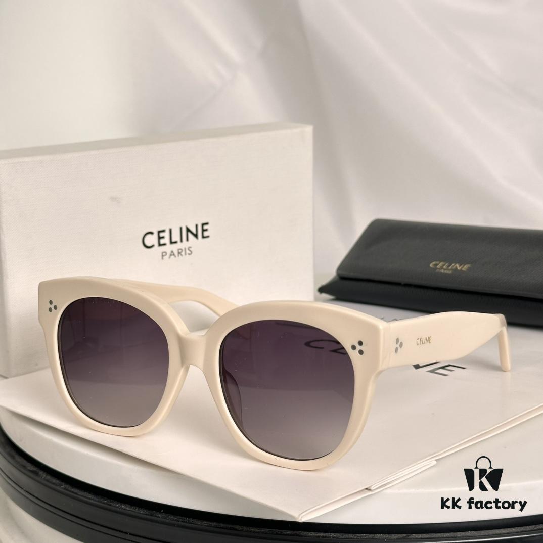 6931fabc3a89a121ed54b90d Timeless Classic High-Quality CELINE CL4002UN Two-Tone Acetate Sunglasses with Strong Dimensional Effect, Italian Imported Frame Material, High-Definition Lenses, Stylish and Versatile Design