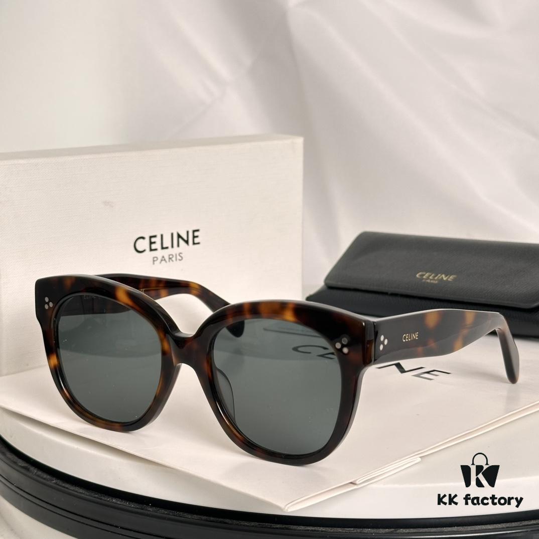 6931fabd3a89a121ed54b90f Timeless Classic High-Quality CELINE CL4002UN Two-Tone Acetate Sunglasses with Strong Dimensional Effect, Italian Imported Frame Material, High-Definition Lenses, Stylish and Versatile Design