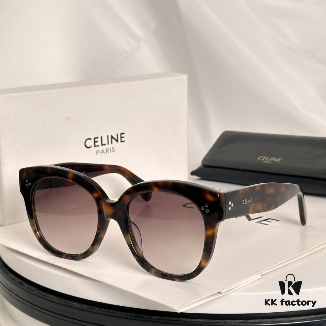 6931fabd3a89a121ed54b910 Timeless Classic High-Quality CELINE CL4002UN Two-Tone Acetate Sunglasses with Strong Dimensional Effect, Italian Imported Frame Material, High-Definition Lenses, Stylish and Versatile Design