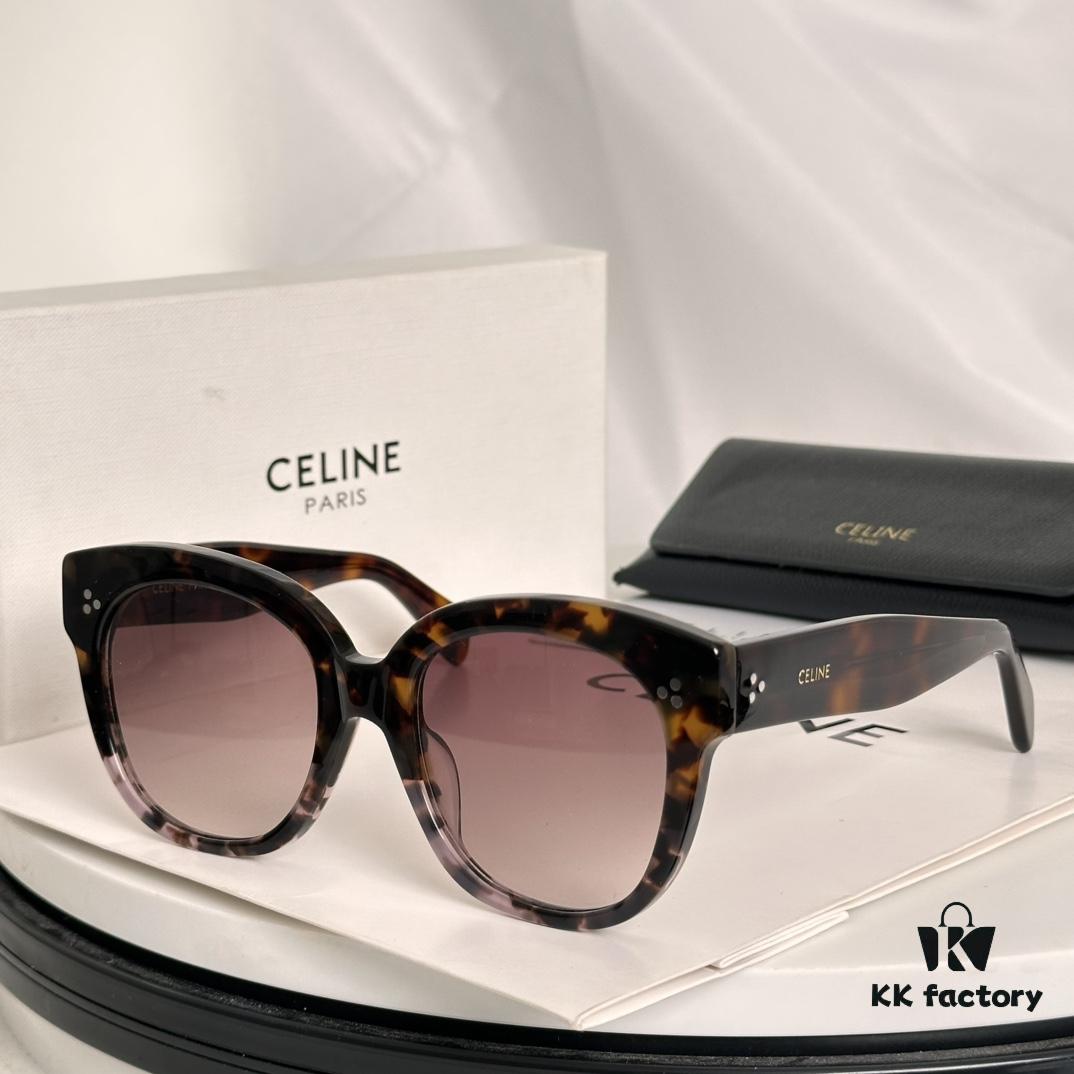 6931fabd3a89a121ed54b911 Timeless Classic High-Quality CELINE CL4002UN Two-Tone Acetate Sunglasses with Strong Dimensional Effect, Italian Imported Frame Material, High-Definition Lenses, Stylish and Versatile Design