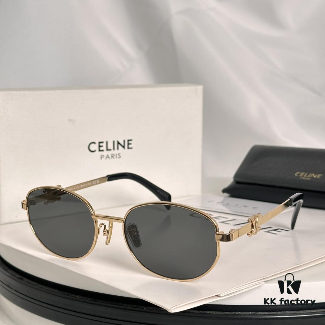 6931fabd3a89a121ed54b914 Minimalist Triumph Arch Frame ‼️ Subtle Luxury, Brand Not Prominent ✈️ Celine* CL40069U SIZE: 57-21-140 ✔️ Eyeglasses Sunglasses