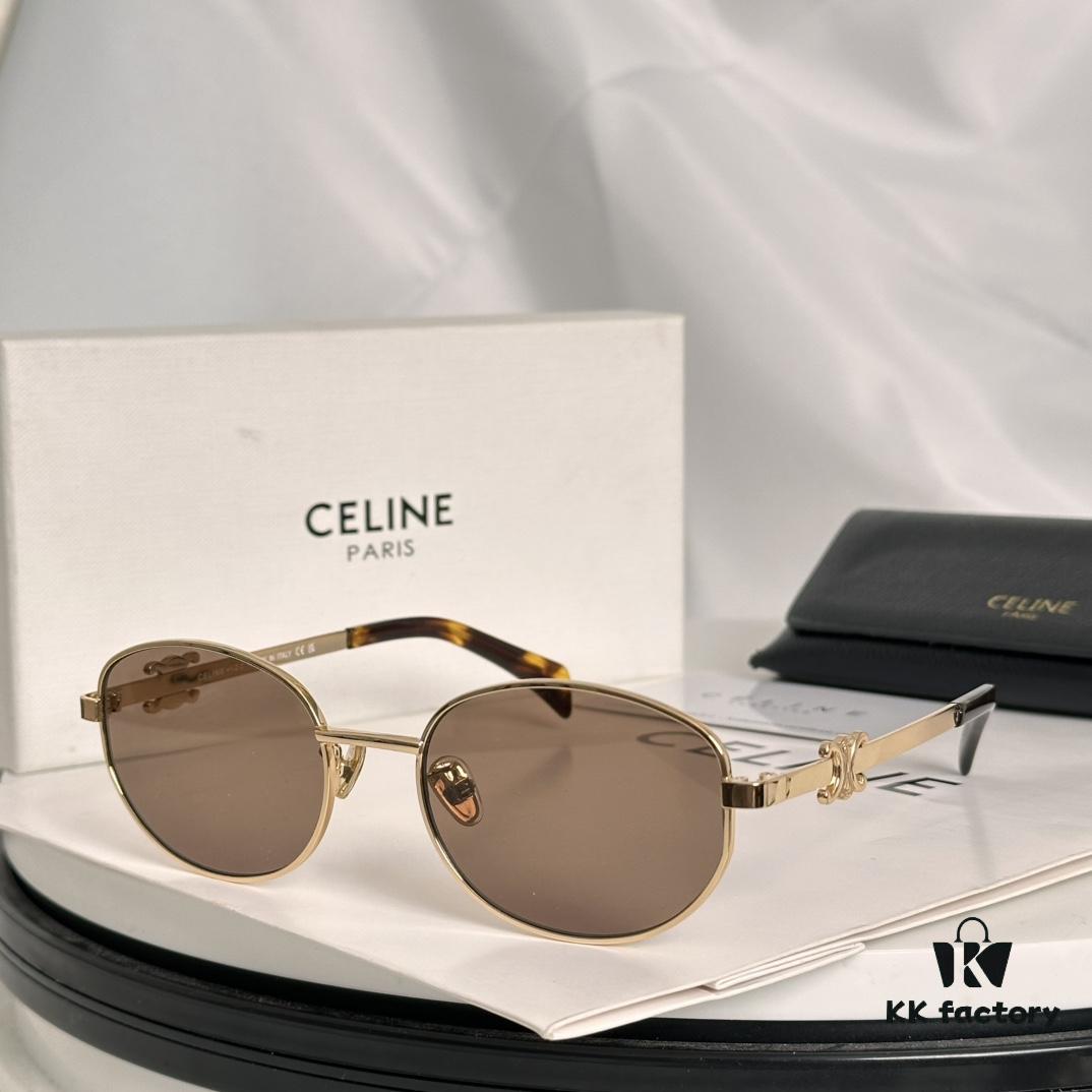 6931fabd3a89a121ed54b915 Minimalist Triumph Arch Frame ‼️ Subtle Luxury, Brand Not Prominent ✈️ Celine* CL40069U SIZE: 57-21-140 ✔️ Eyeglasses Sunglasses