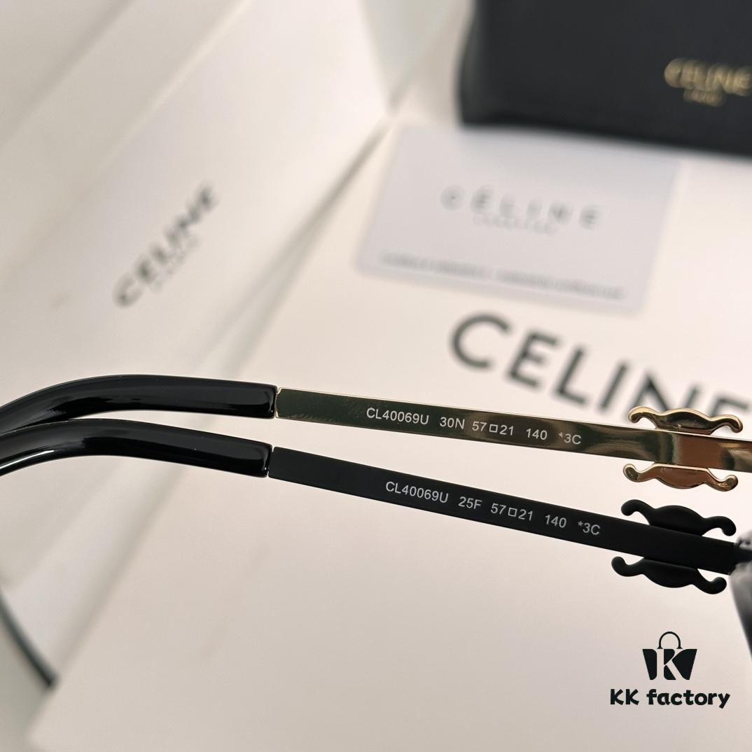 6931fabd3a89a121ed54b919 Minimalist Triumph Arch Frame ‼️ Subtle Luxury, Brand Not Prominent ✈️ Celine* CL40069U SIZE: 57-21-140 ✔️ Eyeglasses Sunglasses