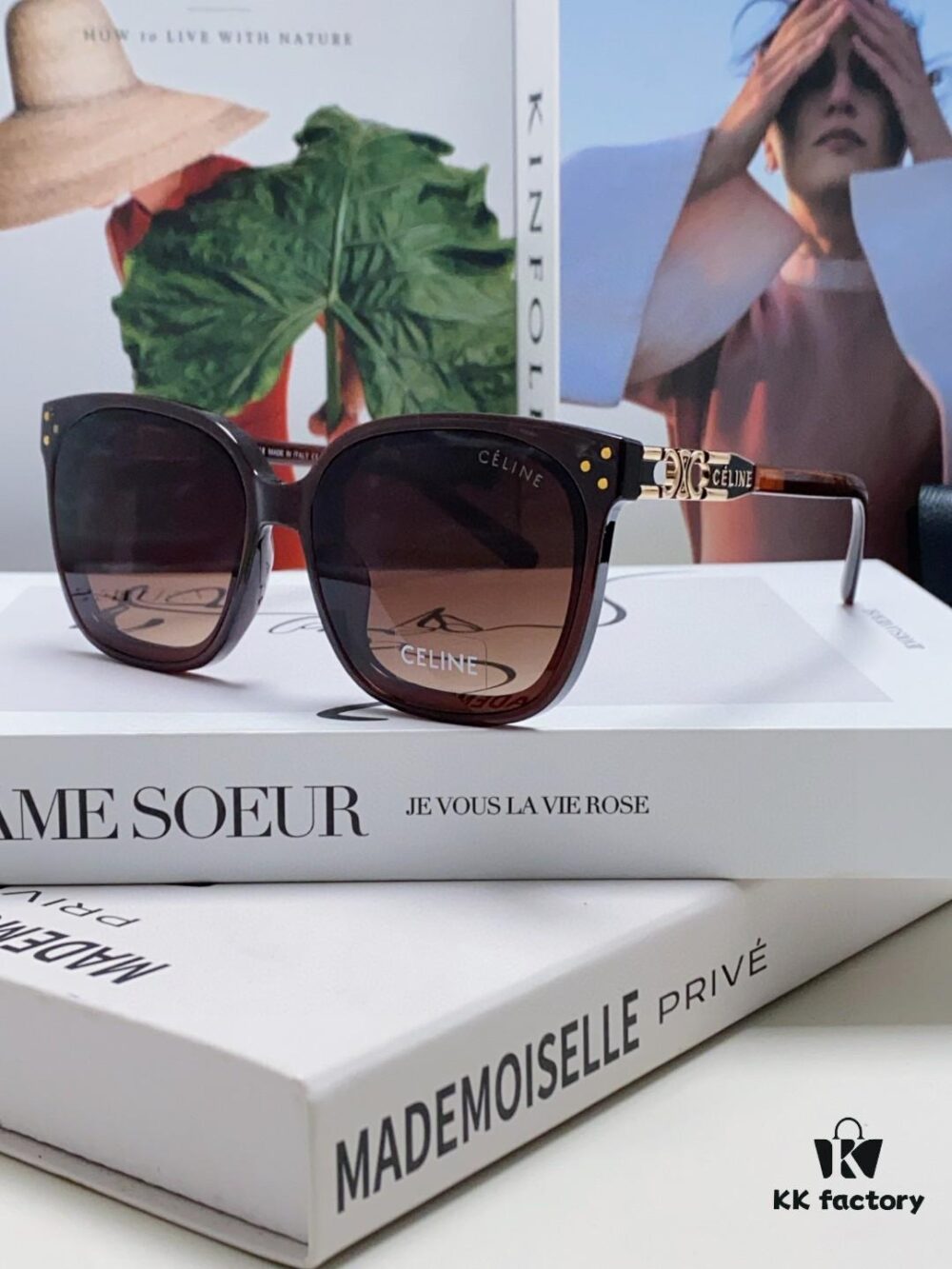 Celine 2024 New Fashion Retro Arc de Triomphe Sunglasses, Classic Unisex Sun Glasses for Outdoor and Driving