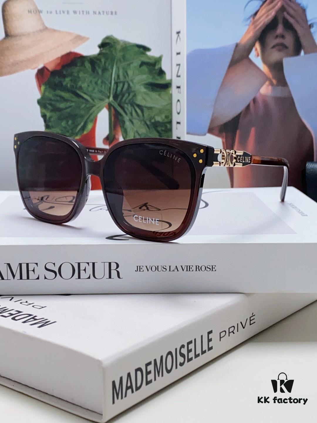 6931facf3a89a121ed54b97a Celine 2024 New Fashion Retro Arc de Triomphe Sunglasses, Classic Unisex Sun Glasses for Outdoor and Driving
