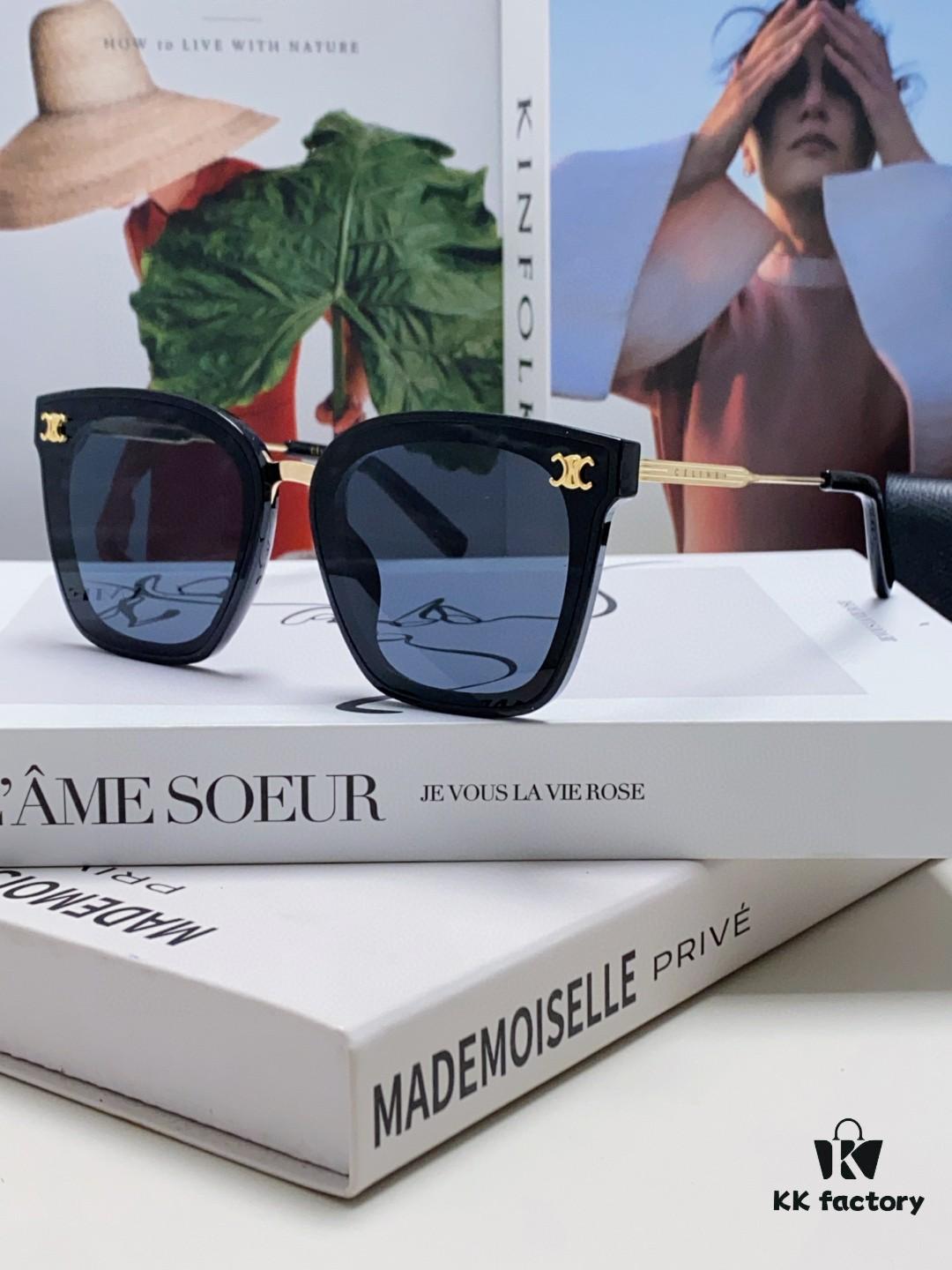 6931facf3a89a121ed54b985 Celine Women's UV-Protective Sunglasses, Anti-Glare, Slimming Design for Driving and Street Photography, Fashionable Ins Style Sun Glasses, Popular on Xiaohongshu