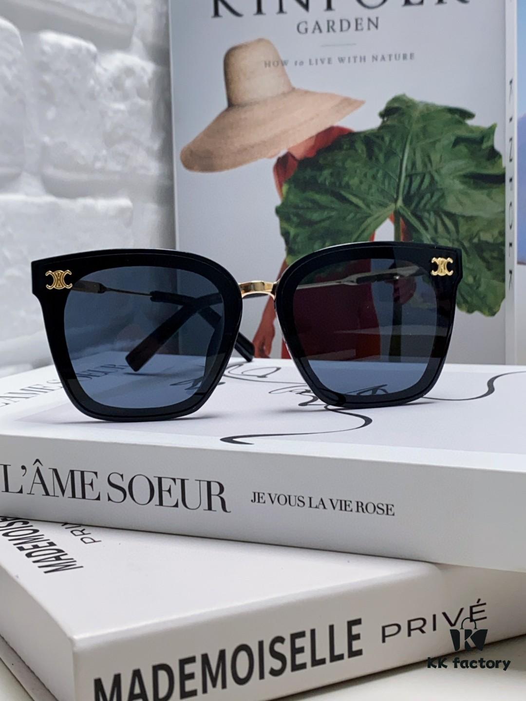 6931facf3a89a121ed54b986 Celine Women's UV-Protective Sunglasses, Anti-Glare, Slimming Design for Driving and Street Photography, Fashionable Ins Style Sun Glasses, Popular on Xiaohongshu