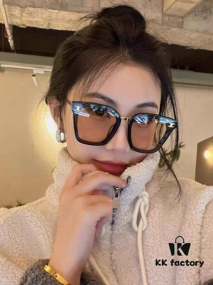 6931fad13a89a121ed54b99a Celine Women's UV-Protective Sunglasses, Anti-Glare Fashion Eyewear for Driving and Streetwear, Slimming Design, Instagram and Xiaohongshu Trendy Style