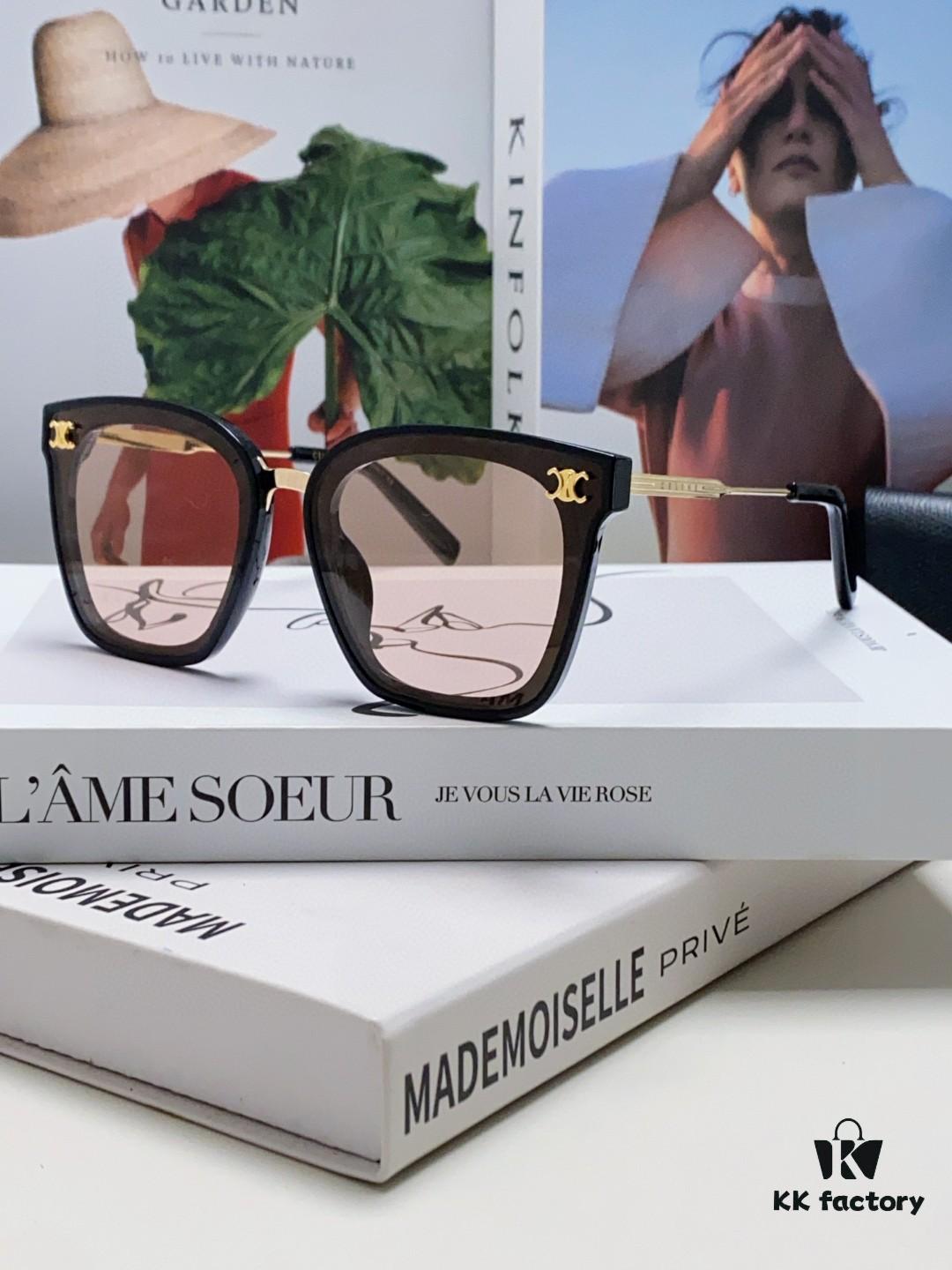 6931fad13a89a121ed54b99b Celine Women's UV-Protective Sunglasses, Anti-Glare Fashion Eyewear for Driving and Streetwear, Slimming Design, Instagram and Xiaohongshu Trendy Style