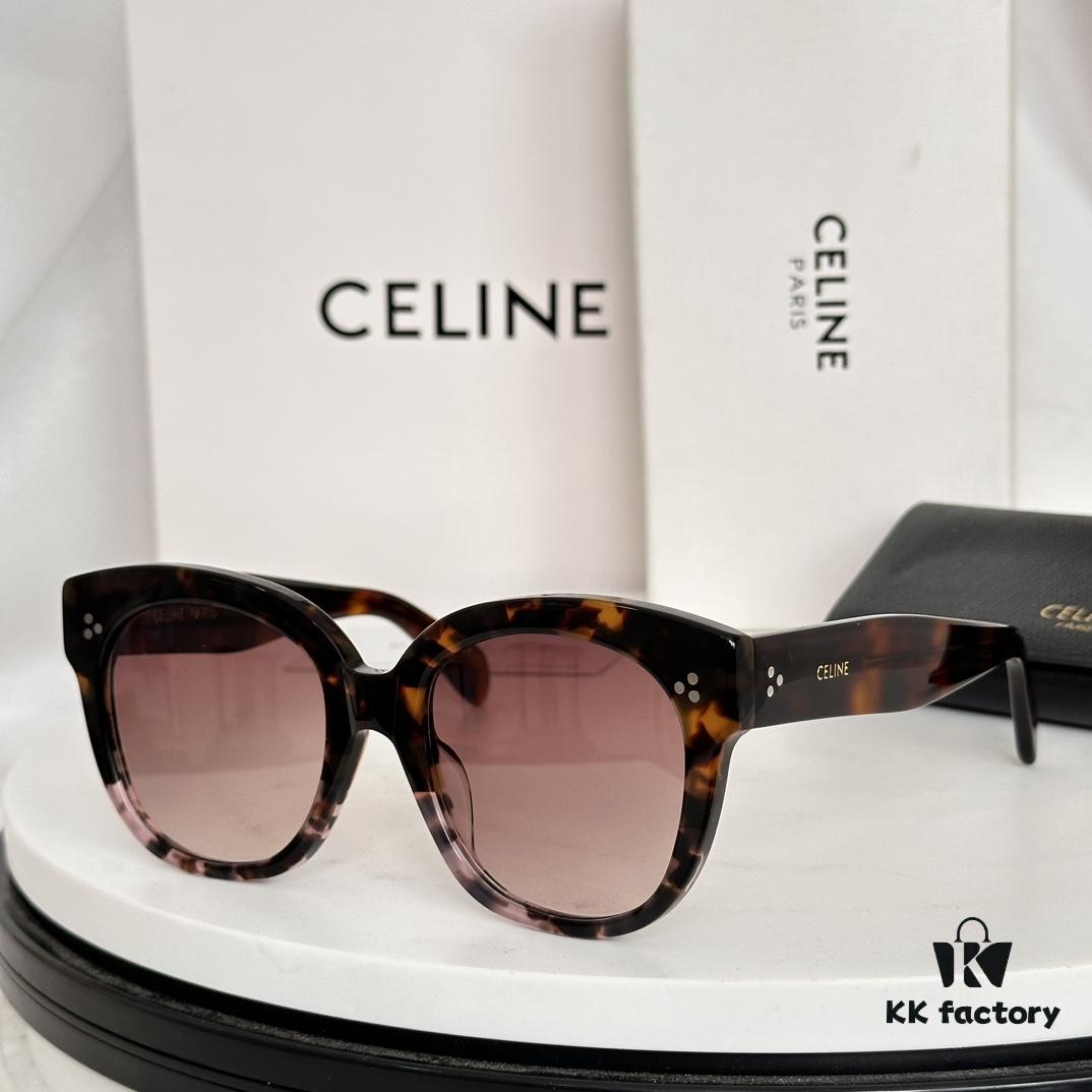 6931fad43a89a121ed54b9ca Timeless Classic High-Quality CELINE CL4002UN Two-Tone Acetate Frame with Strong Three-Dimensional Effect, Italian Imported Material, High-Definition Lenses, Stylish and Elegant, Versatile and Minimalist