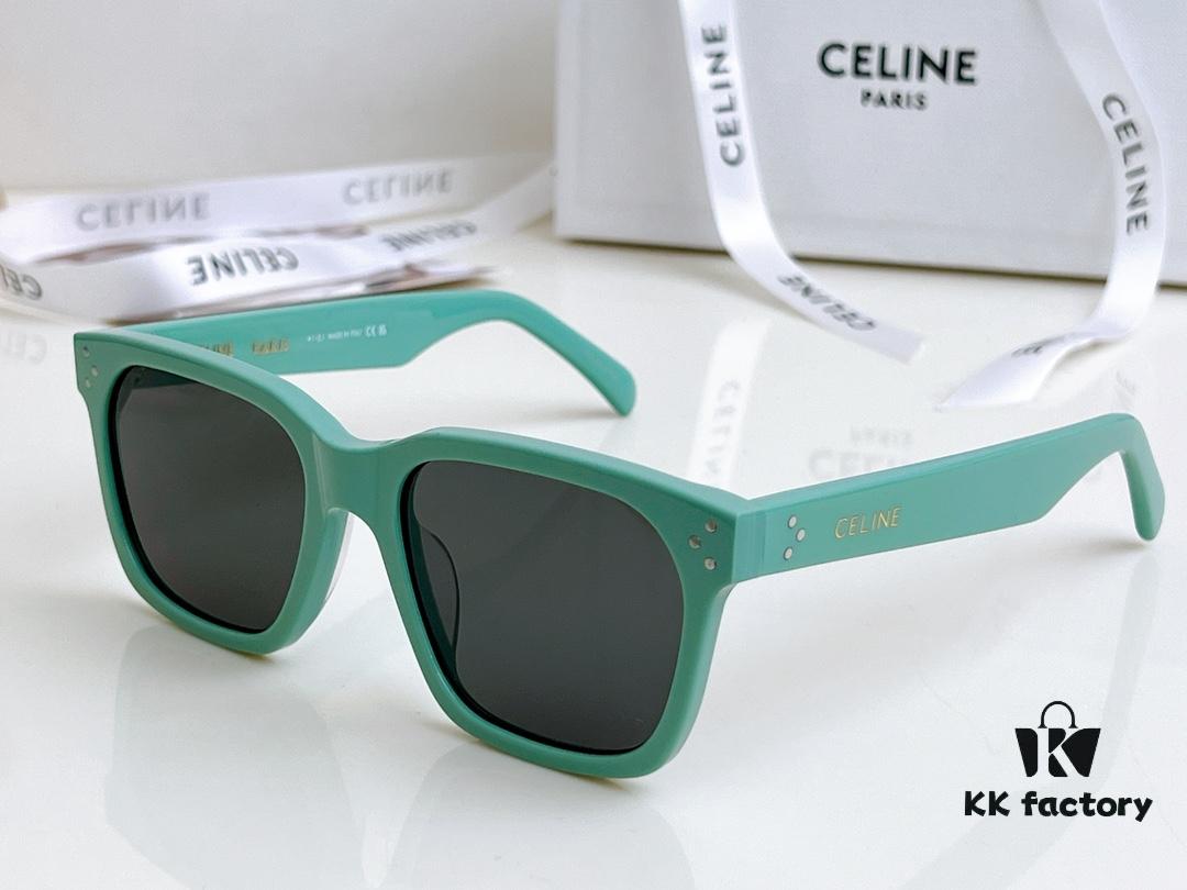 6931fad63a89a121ed54b9e5 120 CELINE High-Version Crystal Logo Non-Printed Sunglasses