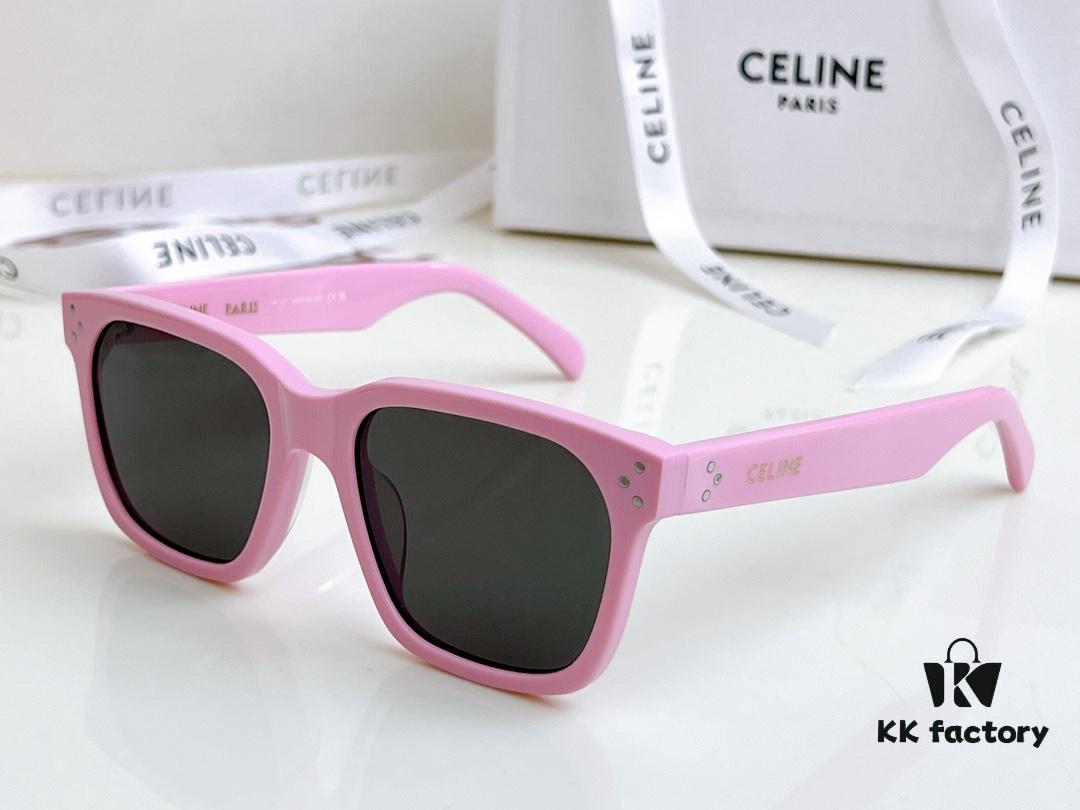 6931fad63a89a121ed54b9e6 120 CELINE High-Version Crystal Logo Non-Printed Sunglasses