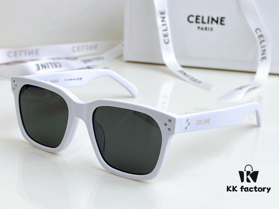 6931fad73a89a121ed54b9e7 120 CELINE High-Version Crystal Logo Non-Printed Sunglasses