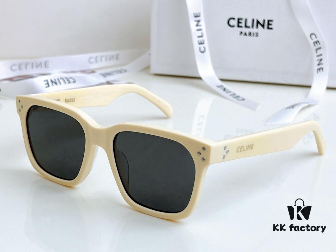 6931fad73a89a121ed54b9e8 120 CELINE High-Version Crystal Logo Non-Printed Sunglasses
