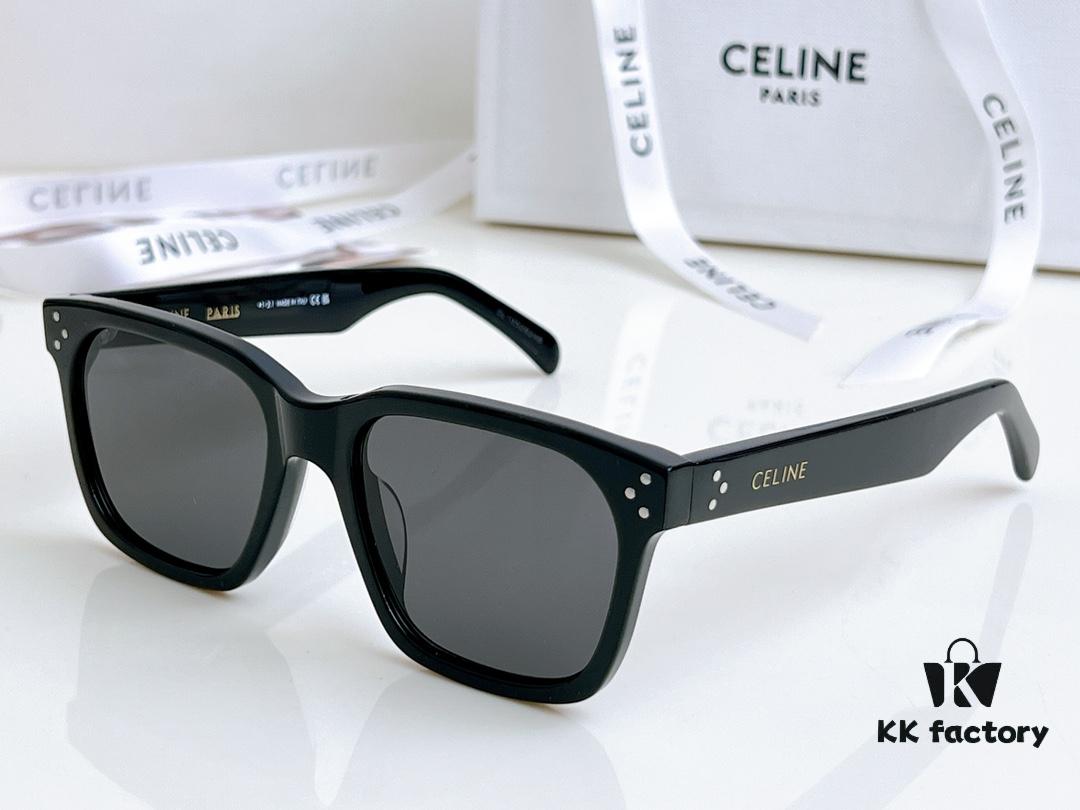 6931fad73a89a121ed54b9e9 120 CELINE High-Version Crystal Logo Non-Printed Sunglasses