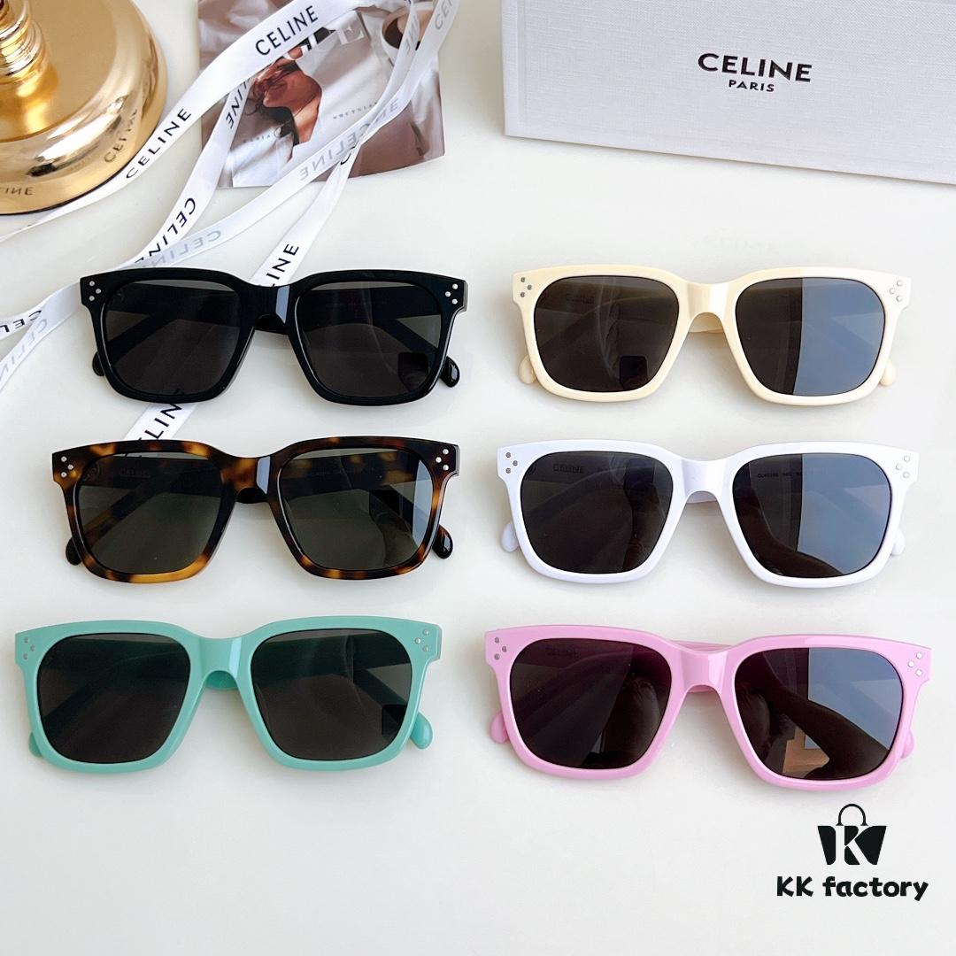 6931fad73a89a121ed54b9ec 120 CELINE High-Version Crystal Logo Non-Printed Sunglasses