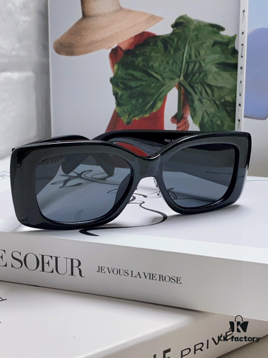 CELINE 2024 New Runway Official Same Style as Yang Mi, Versatile Oversized Square Archetype Sunglasses
