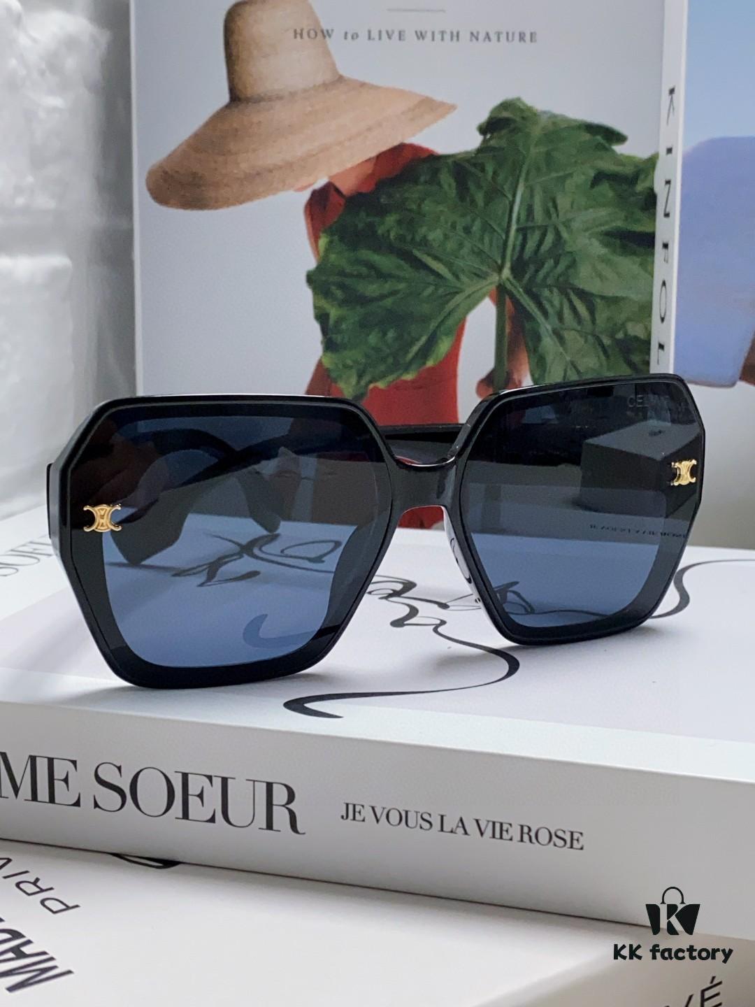 6931fae83a89a121ed54bad6 Celine 2024 New Arrival European and American Style Square Oversized Archway Sunglasses for Women, UV Protection Sun Glasses for Outdoor Wear