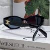 6931faeb3a89a121ed54baf7 Celine Lisa's Same Style Retro Triumphal Arch Sunglasses for Women, New Trendy UV-Proof Slimming Luxury Black and Gold Sunglasses