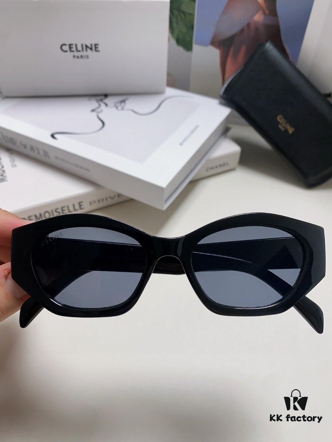 6931faec3a89a121ed54bb04 Celine Lisa's Style Retro Triumph Arch Sunglasses for Women, New Trendy UV-Proof Slimming Luxury Sun Glasses, Black and Silver Mirror Shades