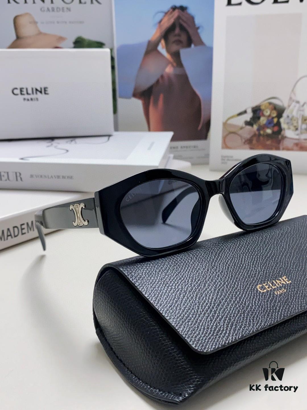 6931faed3a89a121ed54bb08 Celine Lisa's Style Retro Triumph Arch Sunglasses for Women, New Trendy UV-Proof Slimming Luxury Sun Glasses, Black and Silver Mirror Shades