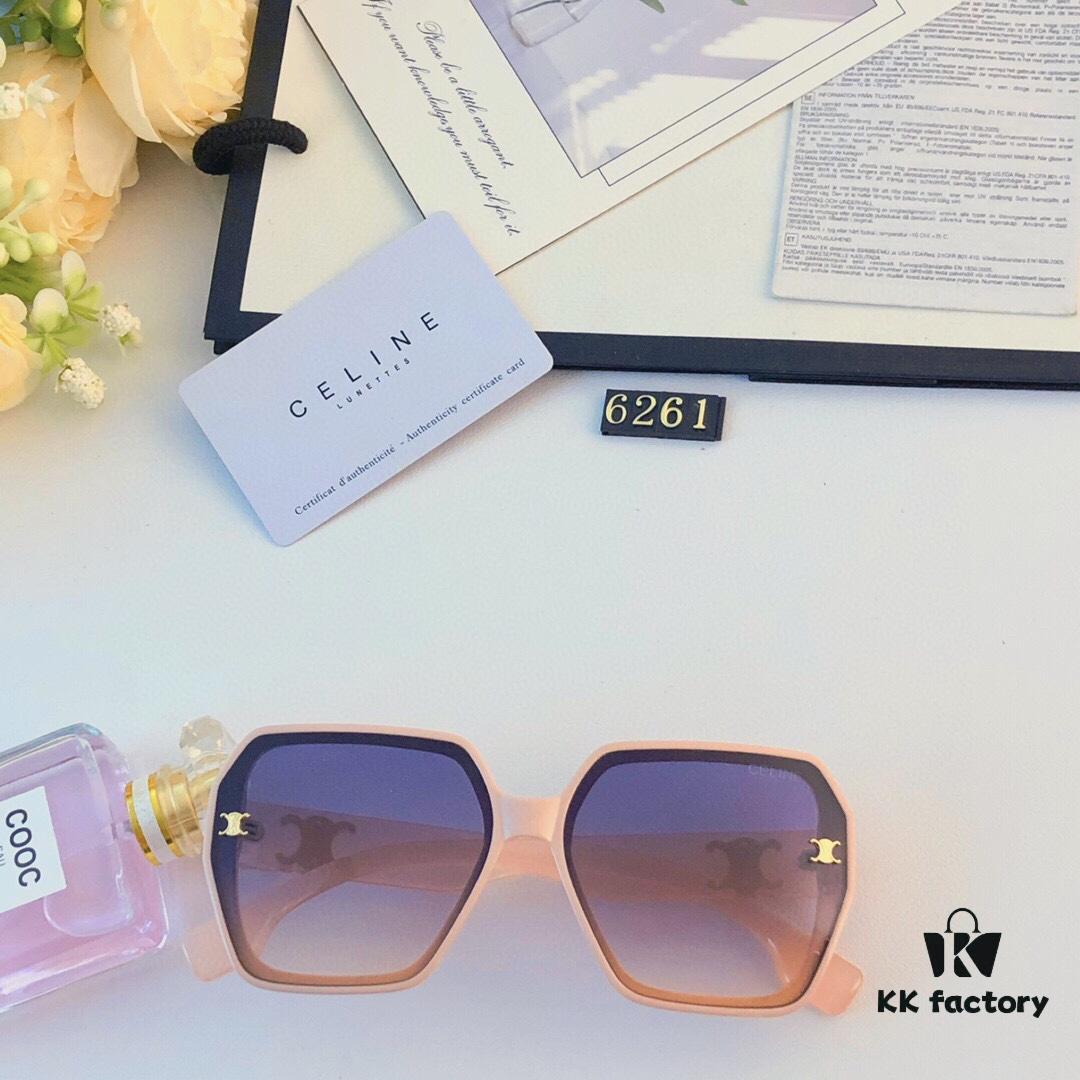 6931faed3a89a121ed54bb10 Celine Korean-Style Square Arch Oversized Sunglasses for Women, Face-Slimming UV Protection Shades for Round or Large Faces, Unisex Fashion Sun Glasses with Premium Look