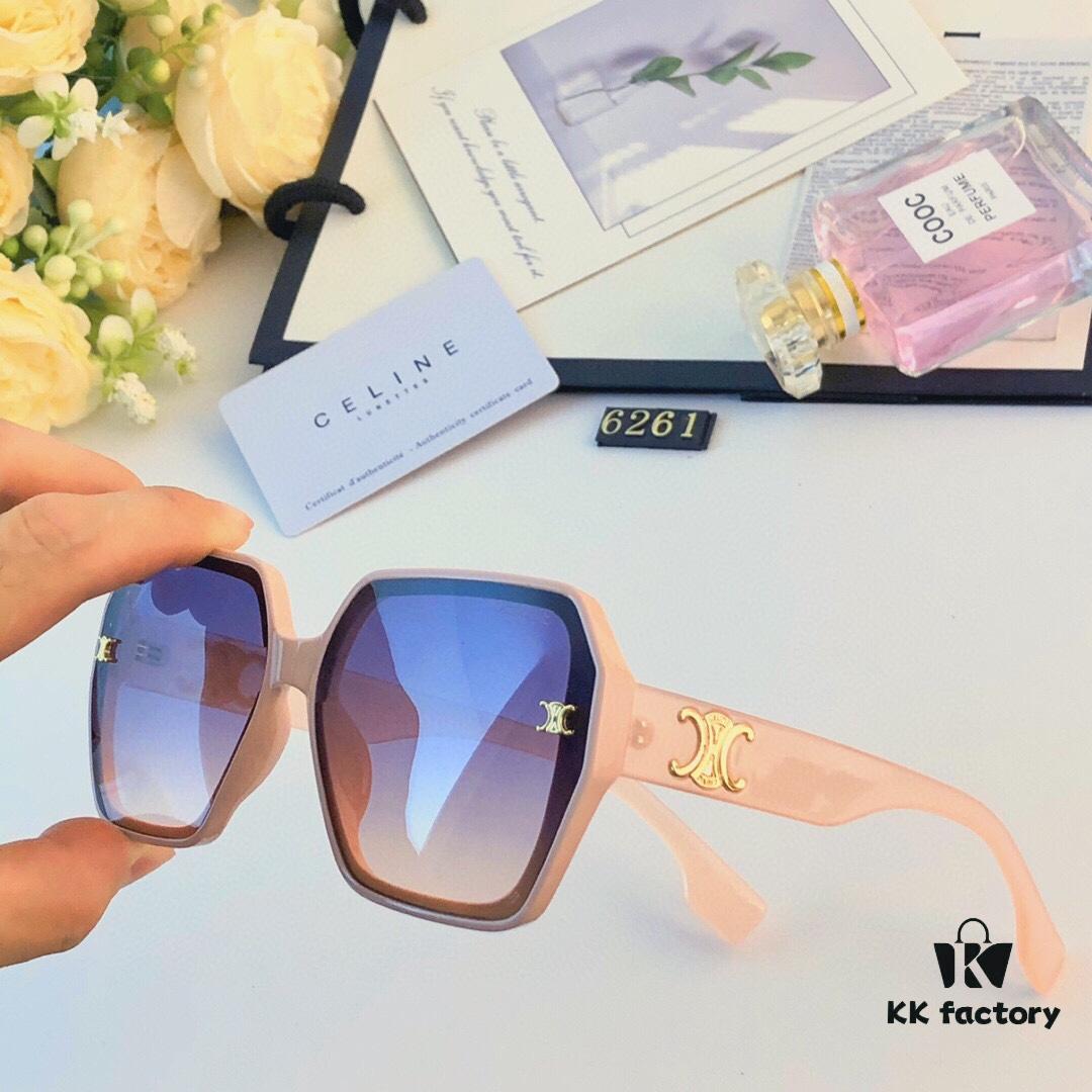 6931faed3a89a121ed54bb11 Celine Korean-Style Square Arch Oversized Sunglasses for Women, Face-Slimming UV Protection Shades for Round or Large Faces, Unisex Fashion Sun Glasses with Premium Look