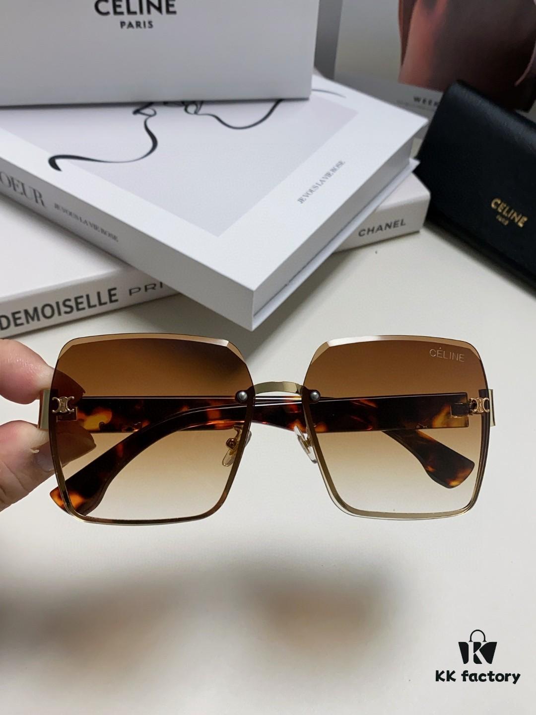 6931faee3a89a121ed54bb21 Celine Official Website Latest Top-Quality Edged Unisex Retro Square Sunglasses for Women and Men, Frameless UV Protection Stylish Slimming Sun Glasses with Premium Feel