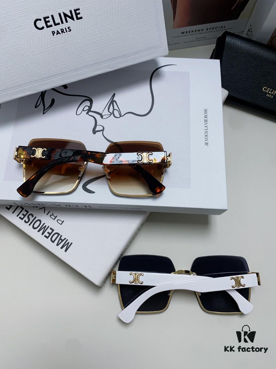 6931faef3a89a121ed54bb26 Celine Official Website Latest Top-Quality Edged Unisex Retro Square Sunglasses for Women and Men, Frameless UV Protection Stylish Slimming Sun Glasses with Premium Feel