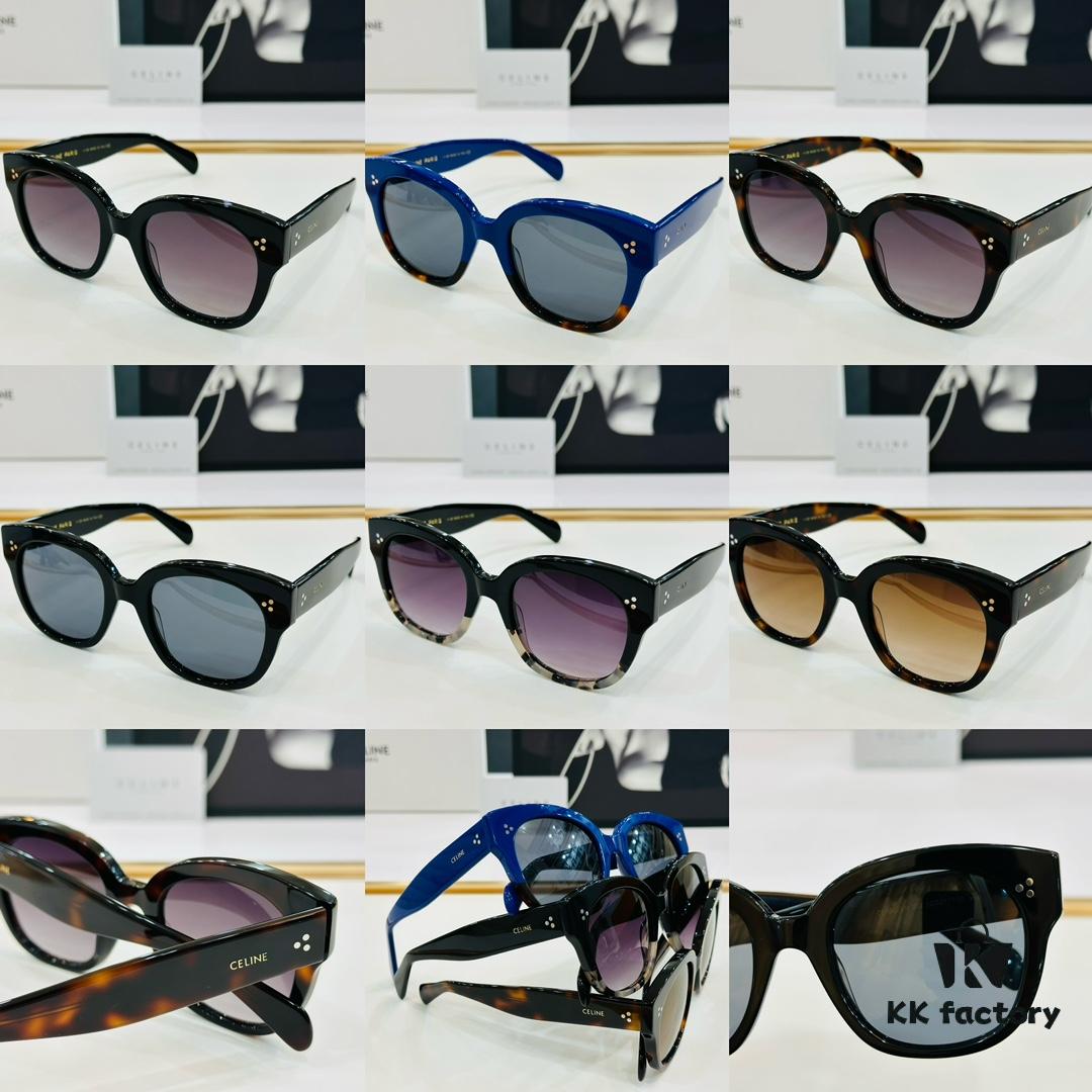 6931faf03a89a121ed54bb39 CELINE CL4002UN Size 52□21-145 High-Quality Acetate Fashion Sunglasses