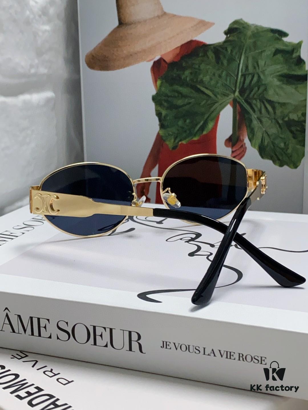 6931faf33a89a121ed54bb59 Lisa's Same Style - Celine Retro Round Frame Sunglasses, Known as 'Sailor Moon' or 'Arc de Triomphe' Model
