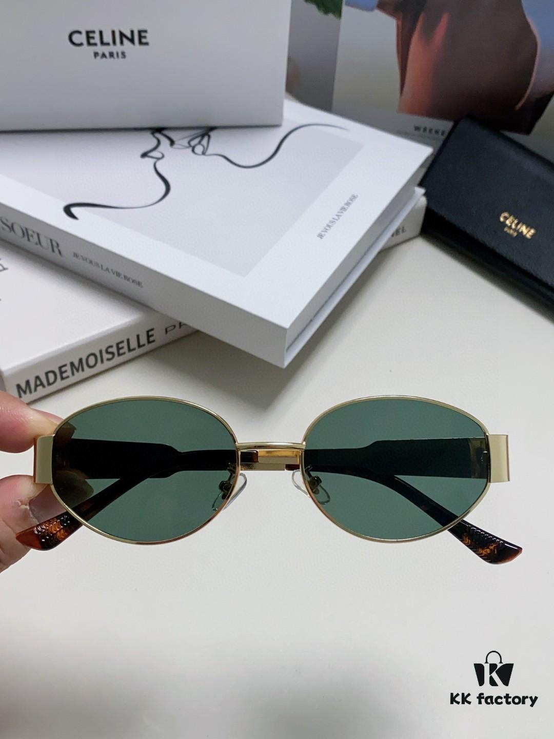 6931faf43a89a121ed54bb70 Lisa's Same Celine Retro Round-frame Sunglasses, Known as the 'Egg Superman' Style, Also Referred to as the Triumph Arch Model, Highly Popular and Hard to Get