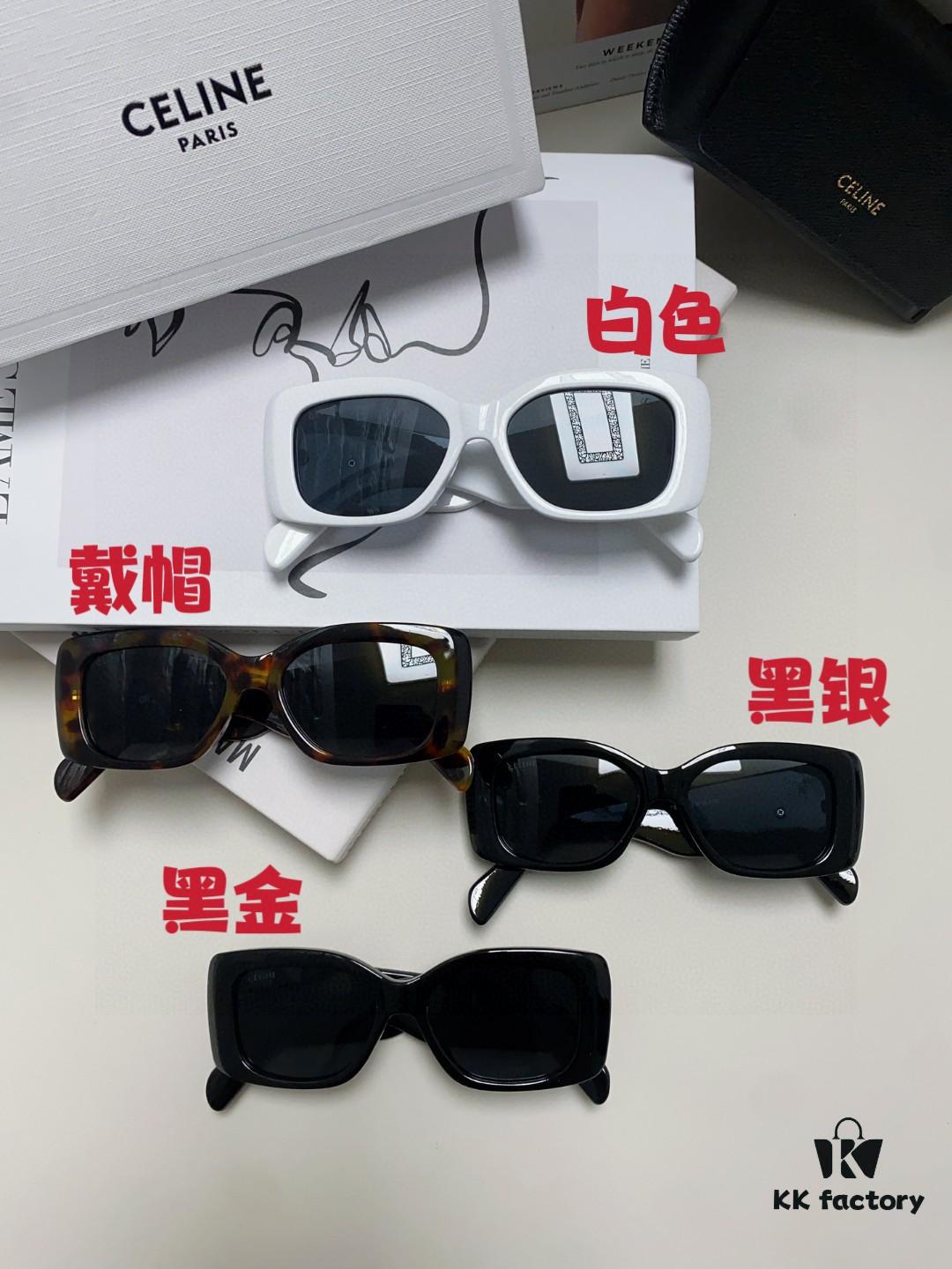 CELINE 2024 New Runway Official Same Style as Yang Mi, Versatile Oversized Square Archetype Sunglasses for Women