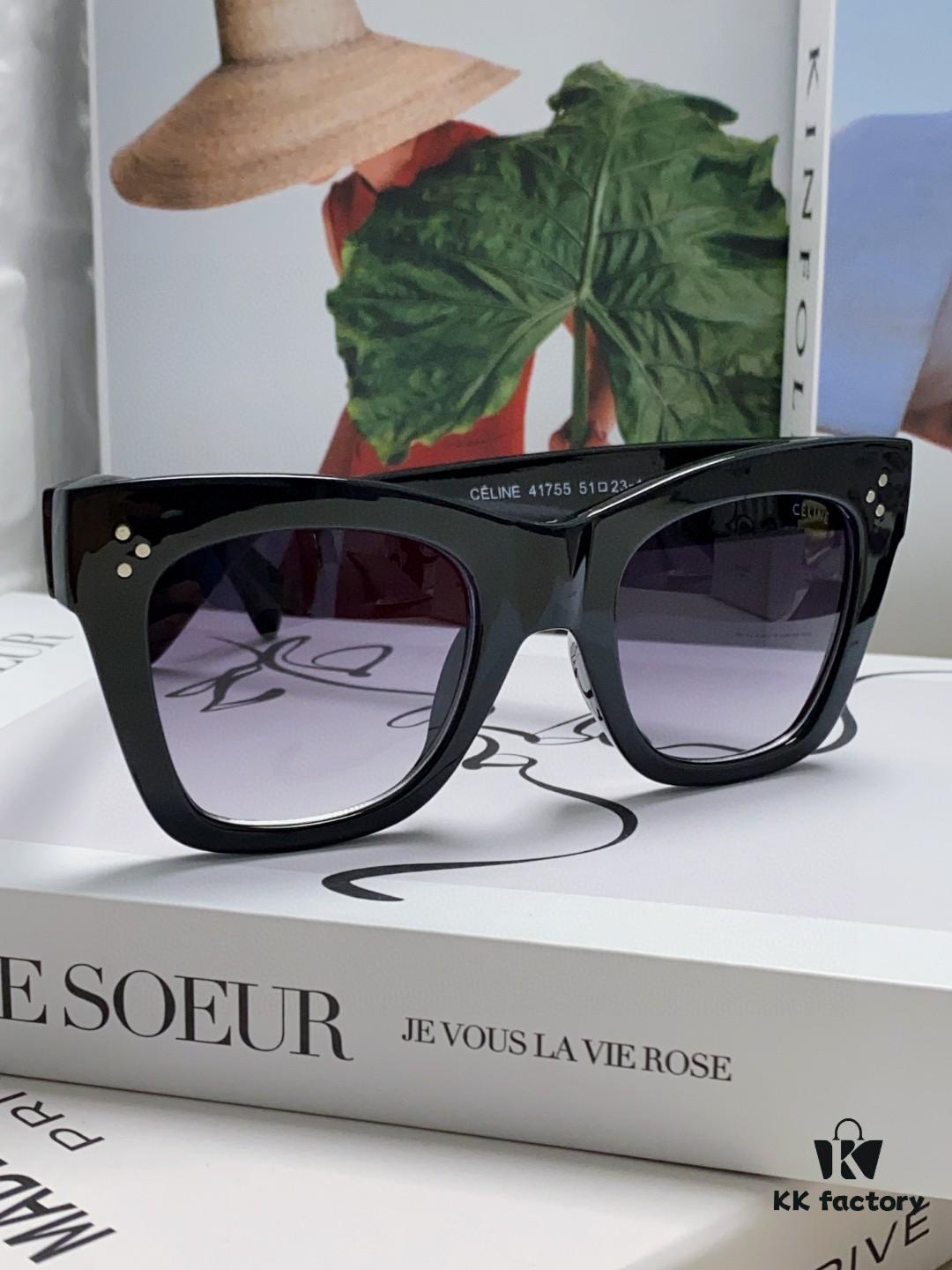 6931faf83a89a121ed54bba5 Celine Unisex Oversized Square Sunglasses for Men and Women, Gradient UV Protection Shades, Fashion Streetwear Eyewear
