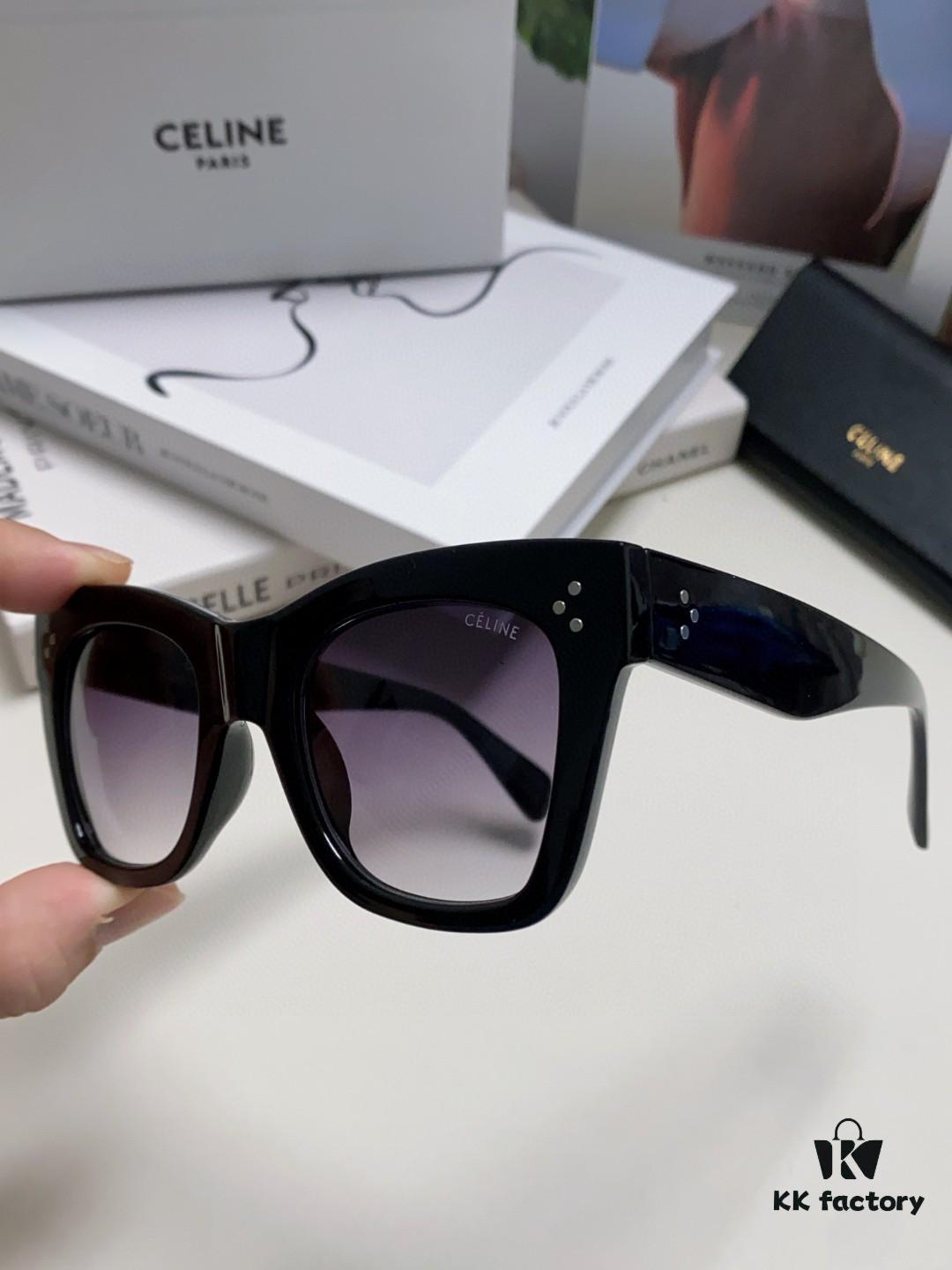 6931faf83a89a121ed54bba9 Celine Unisex Oversized Square Sunglasses for Men and Women, Gradient UV Protection Shades, Fashion Streetwear Eyewear